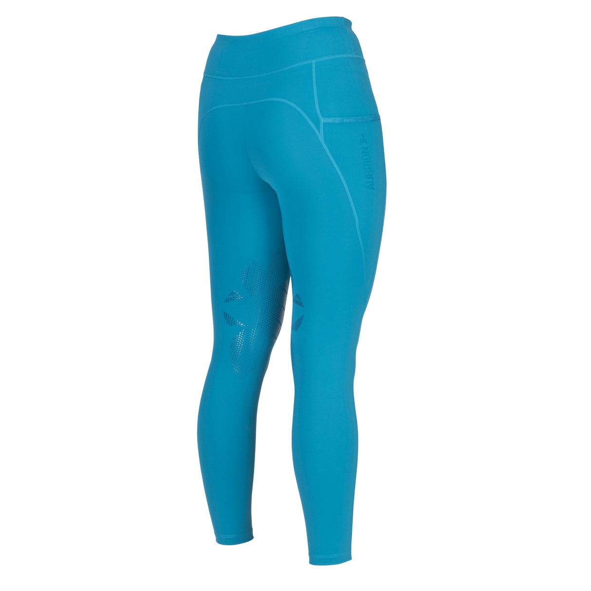 Shires Aubrion Ladies React Rythm Riding Tights #colour_kingfisher