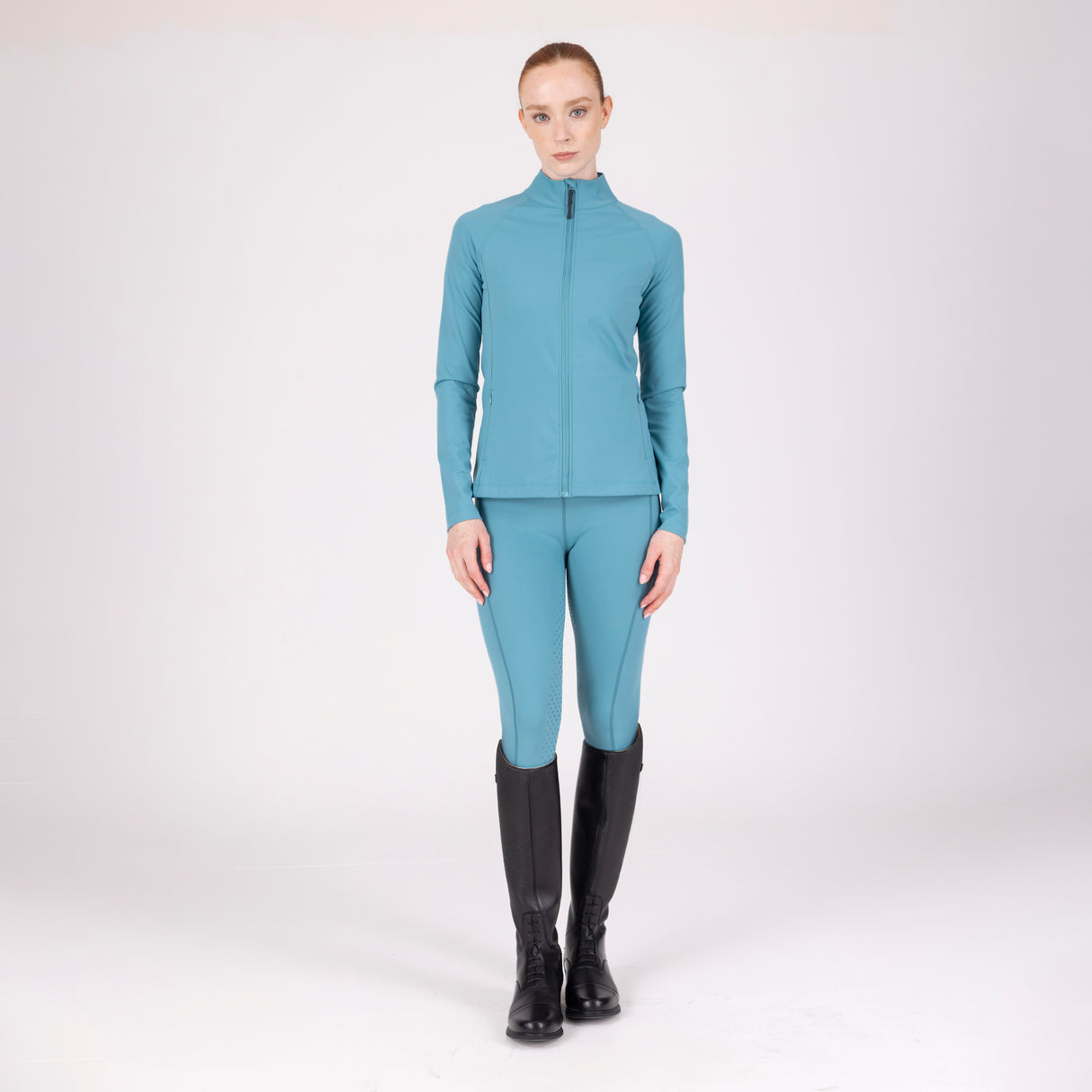 Shires Aubrion Ladies React Non-Stop Riding Tights #colour_haze