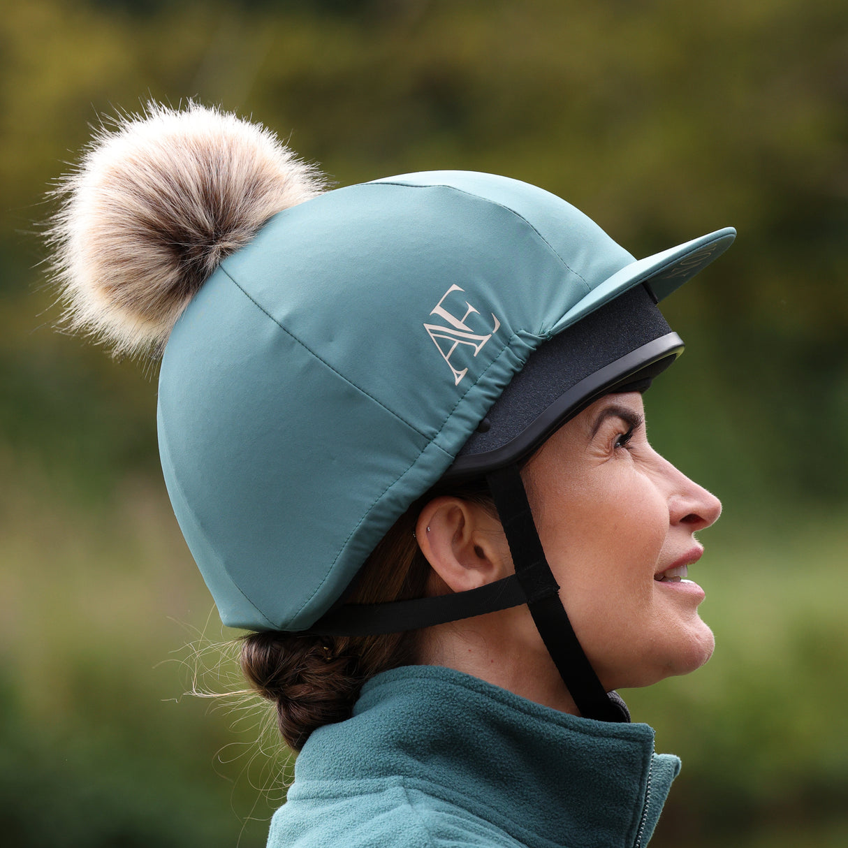 Shires Aubrion Equestrian Hat Cover #colour_thyme