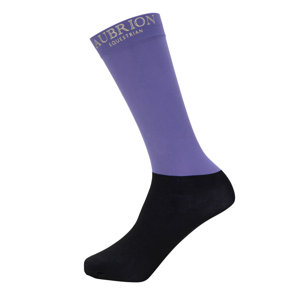 Shires Aubrion Equestrian Socks -Young Rider #colour_heather
