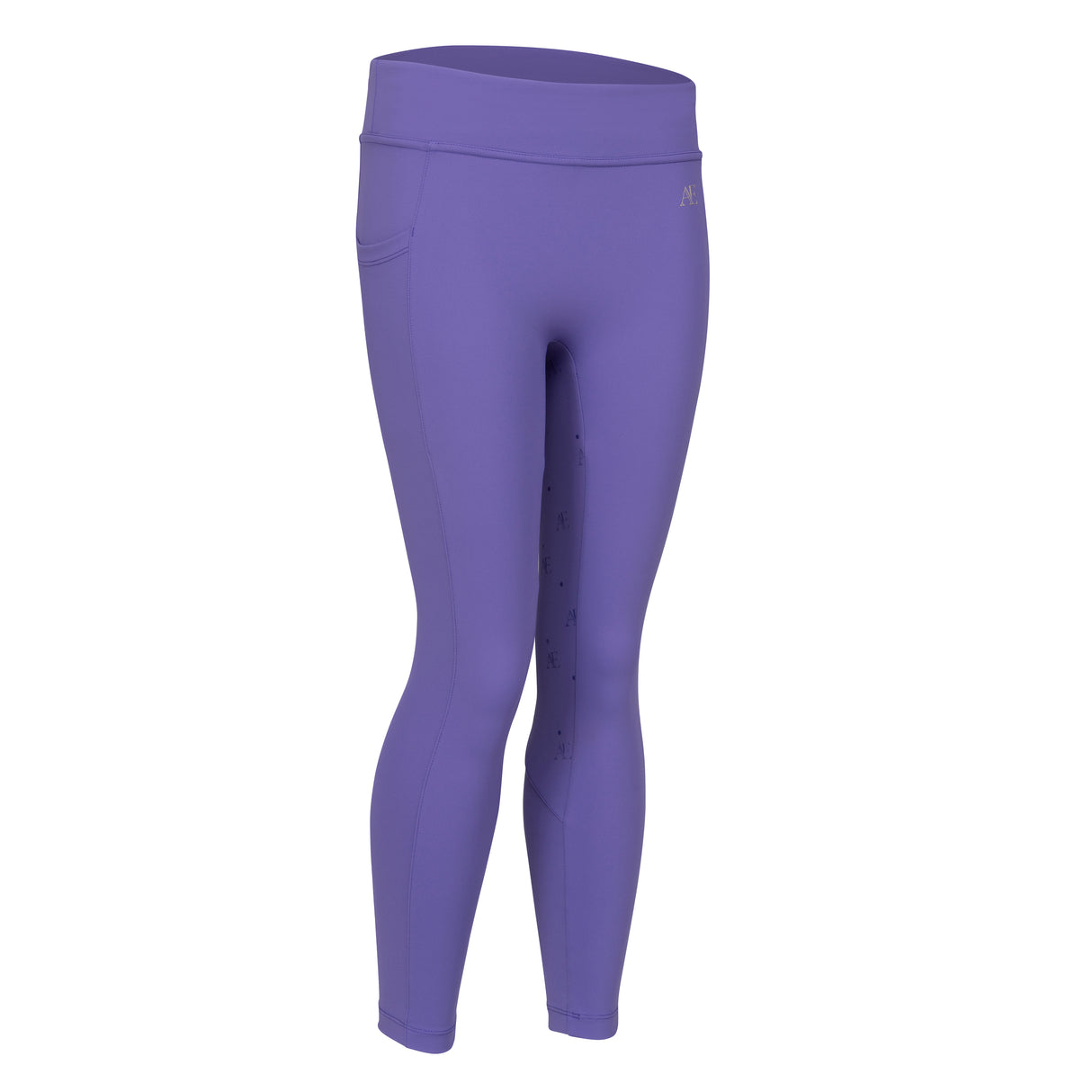 Shires Aubrion Equestrian Riding Tights -Young Rider #colour_heather