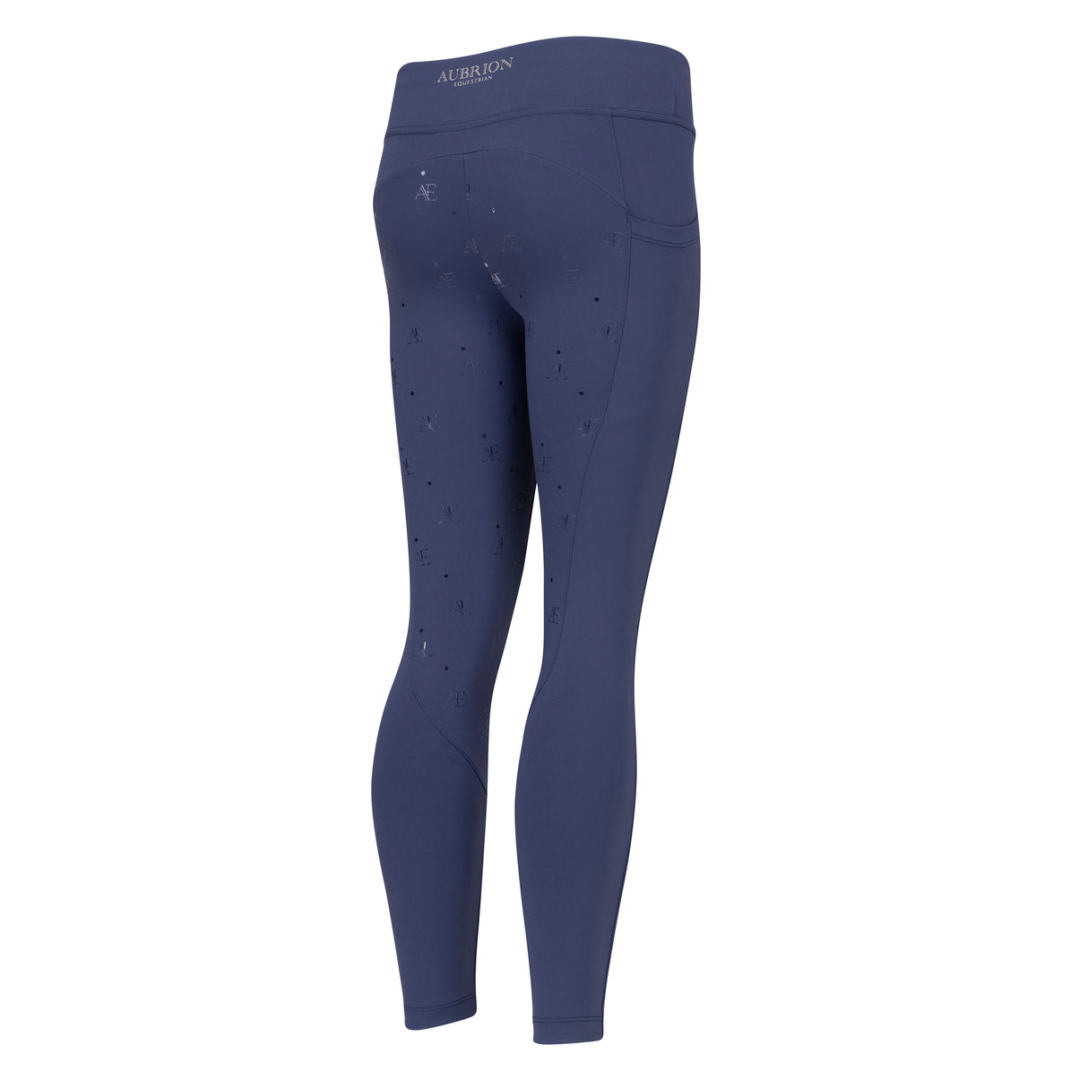 Shires Aubrion Equestrian Riding Tights -Young Rider #colour_midnight