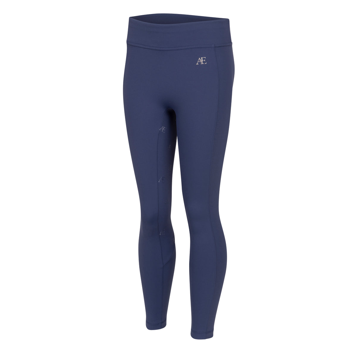 Shires Aubrion Equestrian Riding Tights -Young Rider #colour_midnight