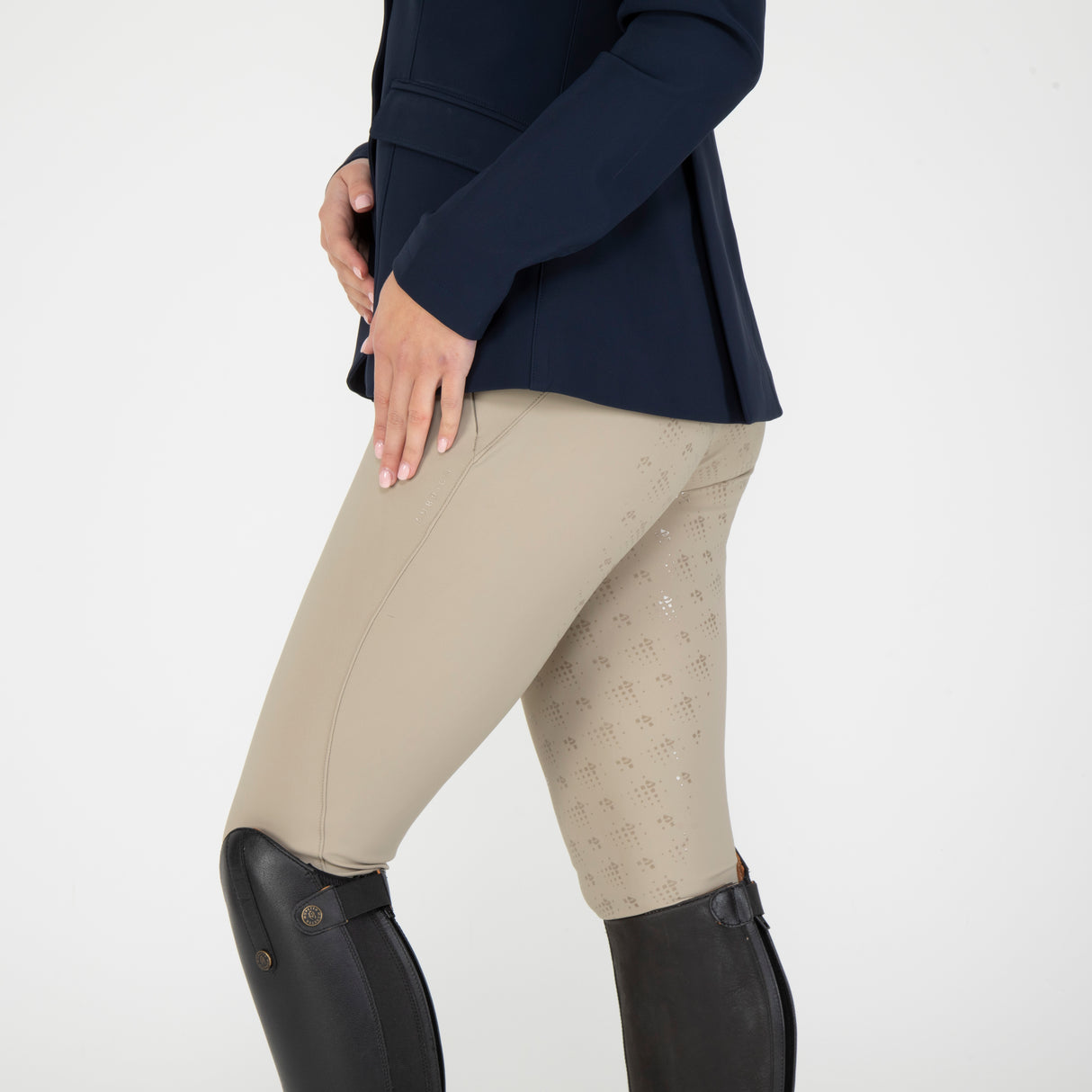 Shires Aubrion Optima PX Riding Tights #colour_beige