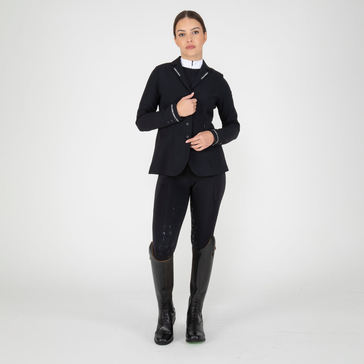 Shires Aubrion Optima LX Riding Tights #colour_black