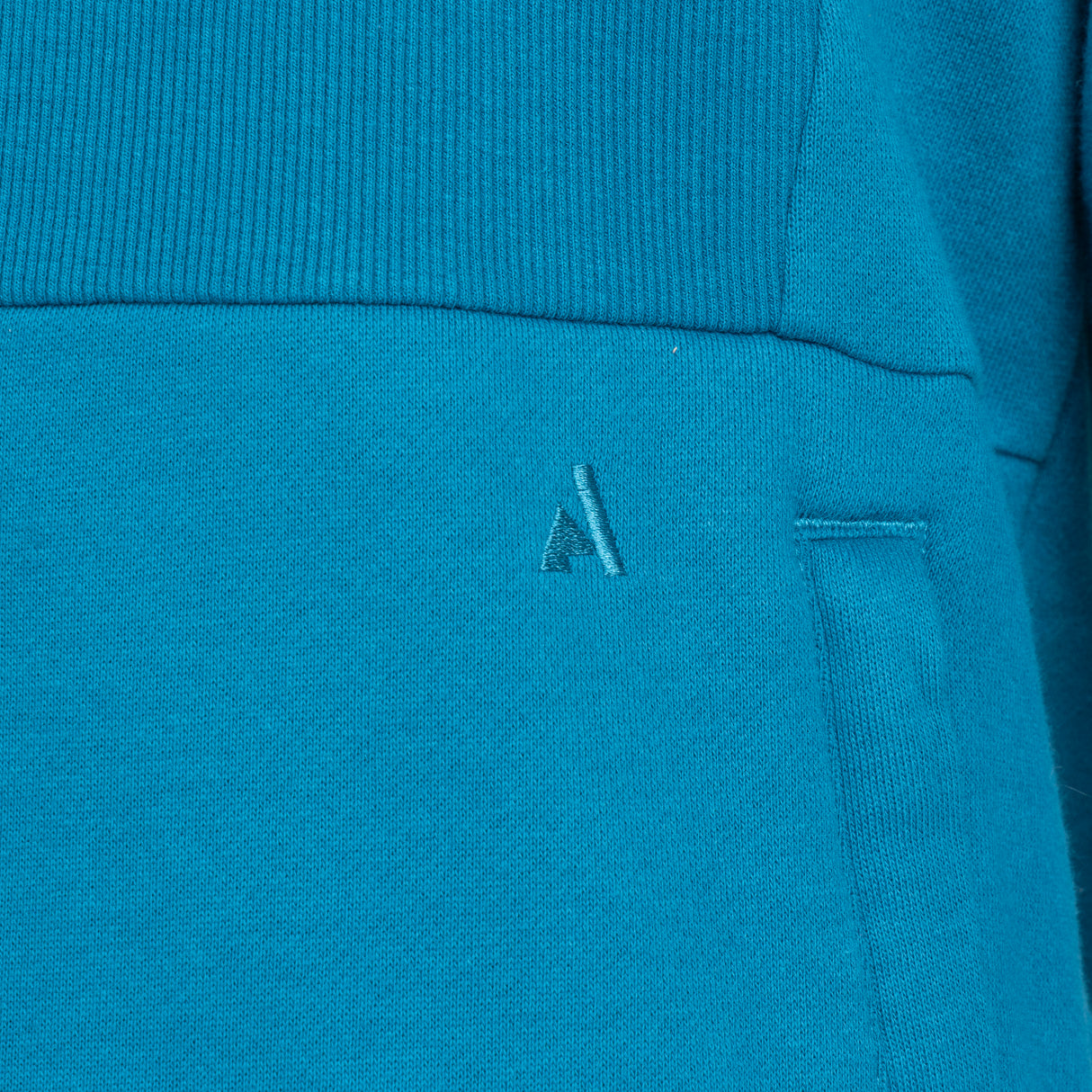 Shires Aubrion React Quarter Zip Sweater - Young Rider #colour_kingfisher