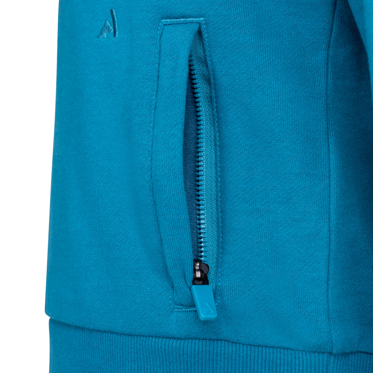 Shires Aubrion React Quarter Zip Sweater - Young Rider #colour_kingfisher