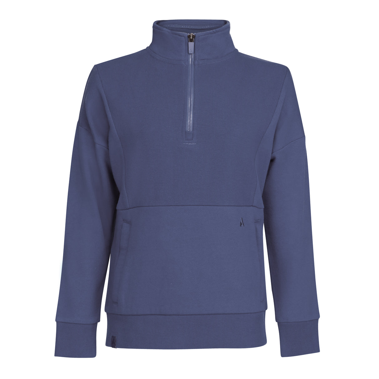 Shires Aubrion React Quarter Zip Sweater - Young Rider #colour_midnight
