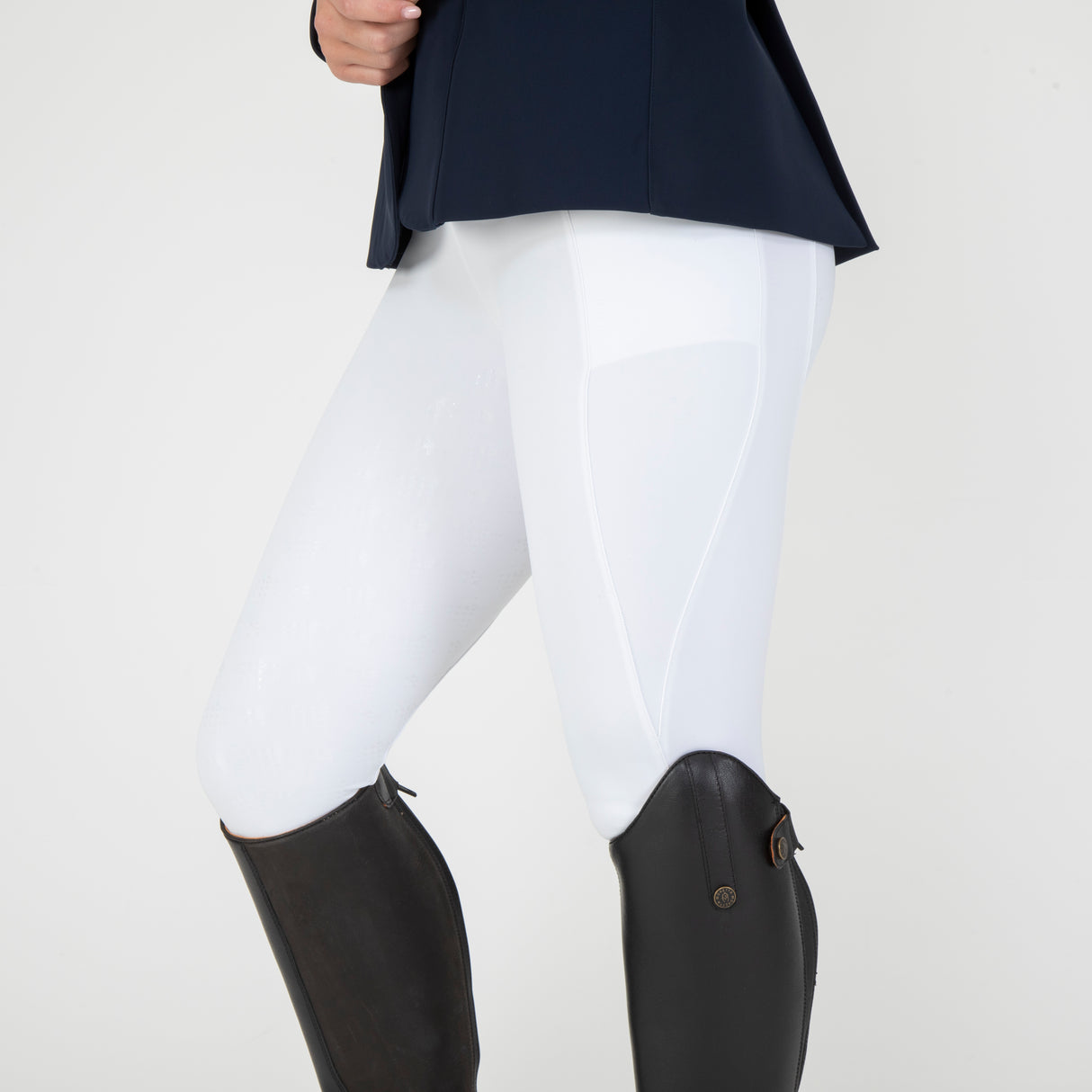 Shires Aubrion Optima PX Riding Tights #colour_white