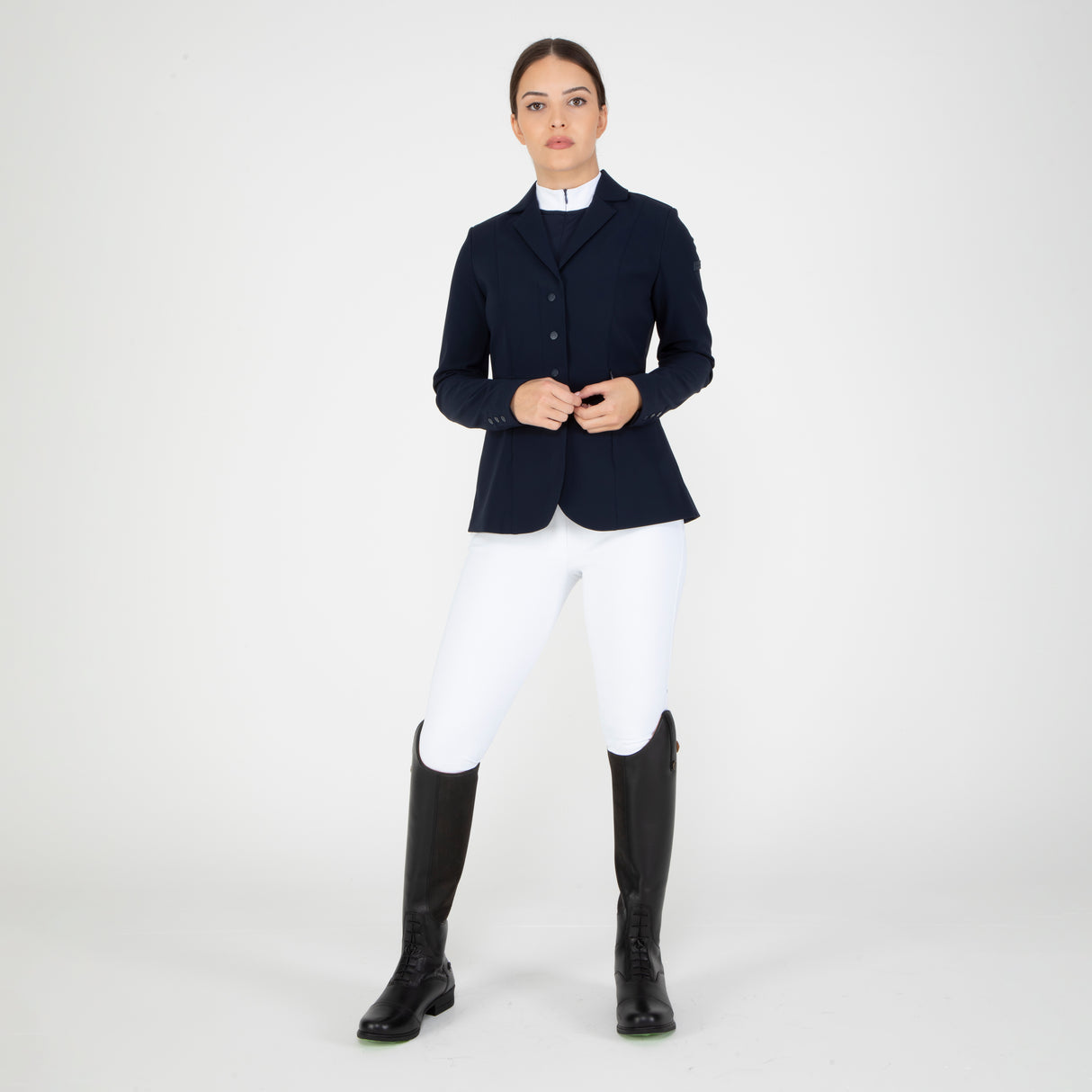 Shires Aubrion Optima PX Riding Tights #colour_white