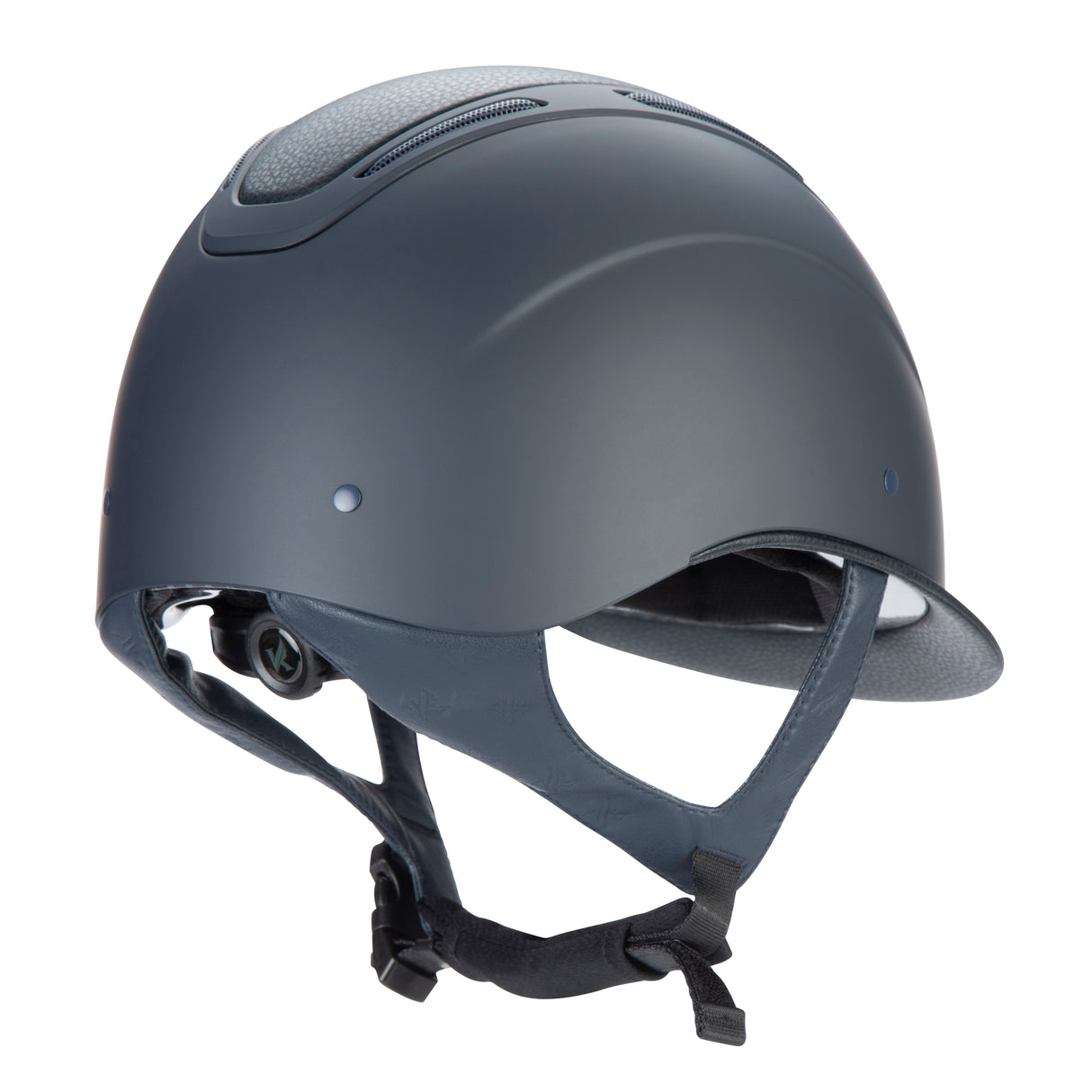 Shires Karben Amity Leather Riding Hat #colour_navy