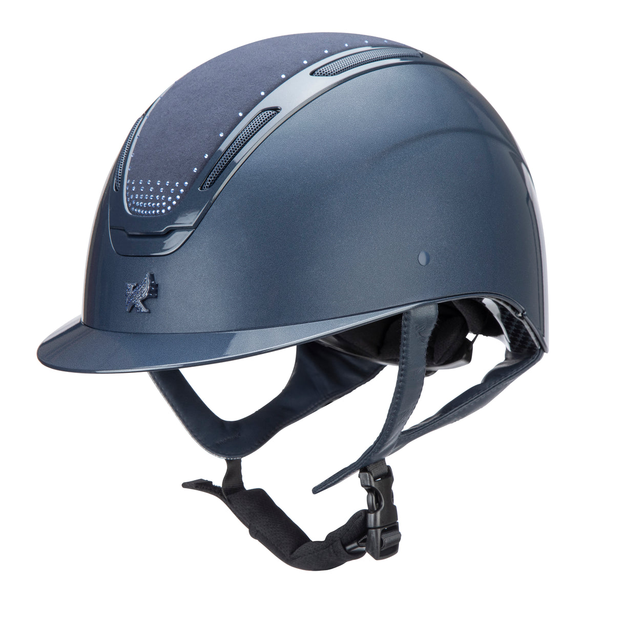Shires Karben Amity Sparkle Riding Hat #colour_navy