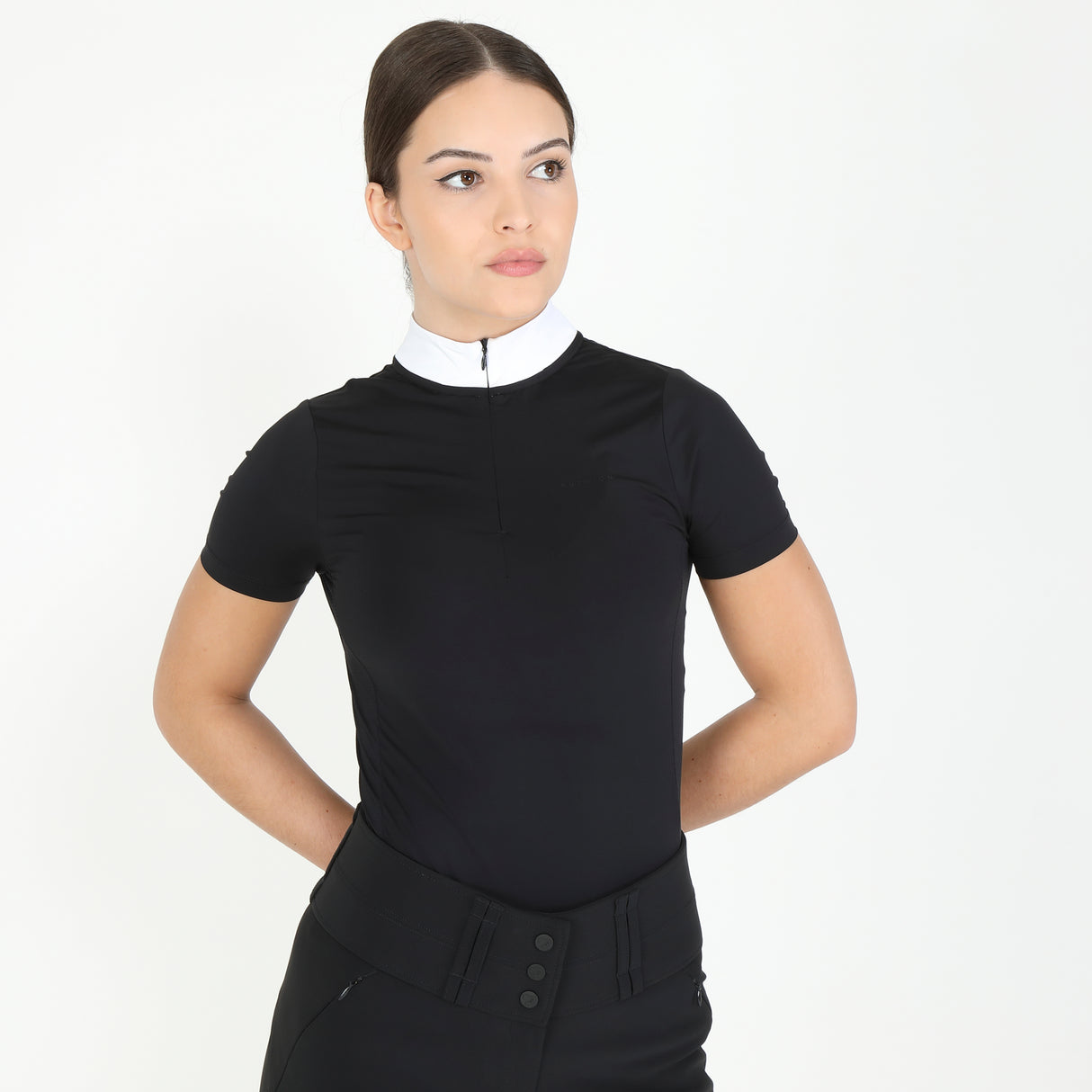 Shires Aubrion Optima PX Show Shirt #colour_black