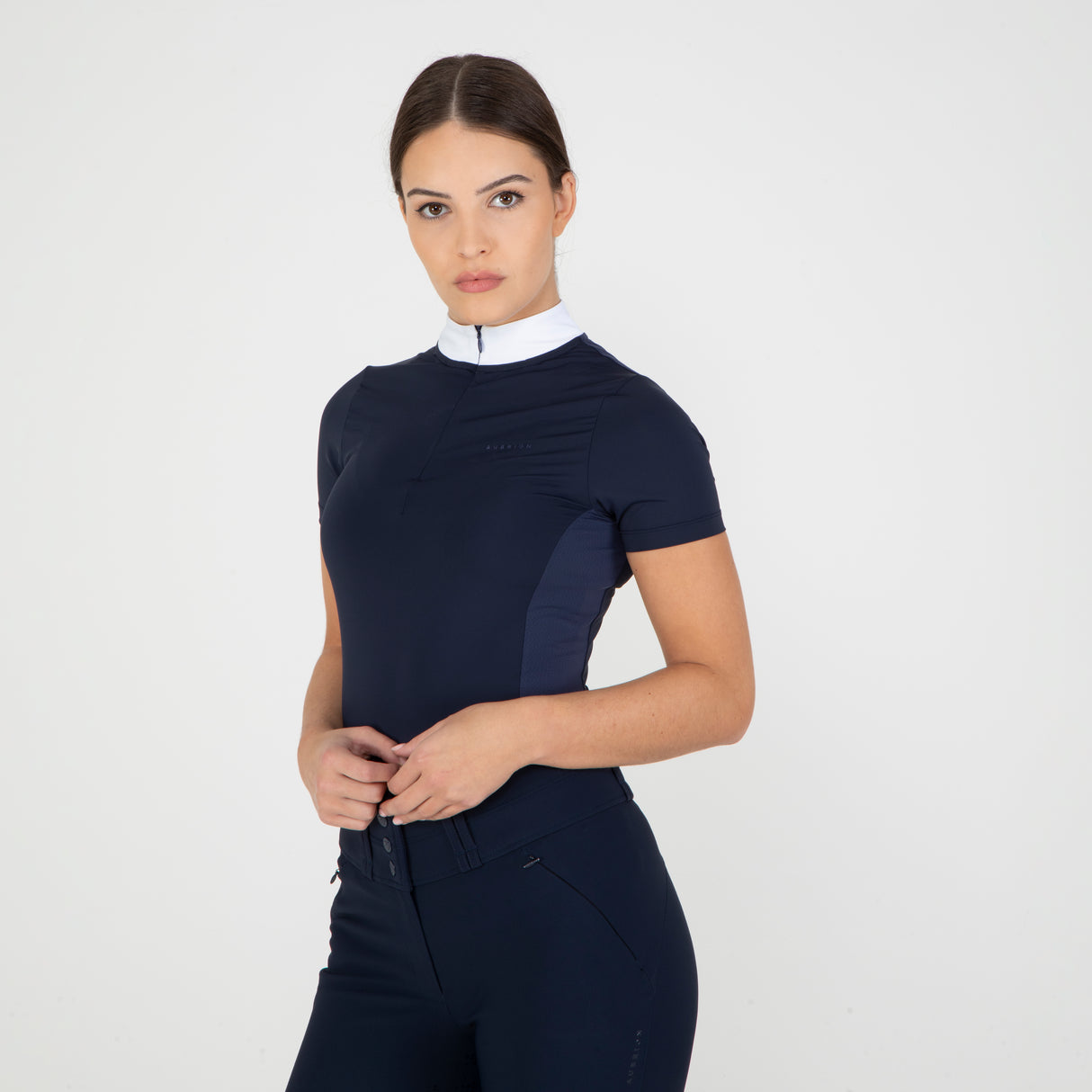 Shires Aubrion Optima PX Show Shirt #colour_navy