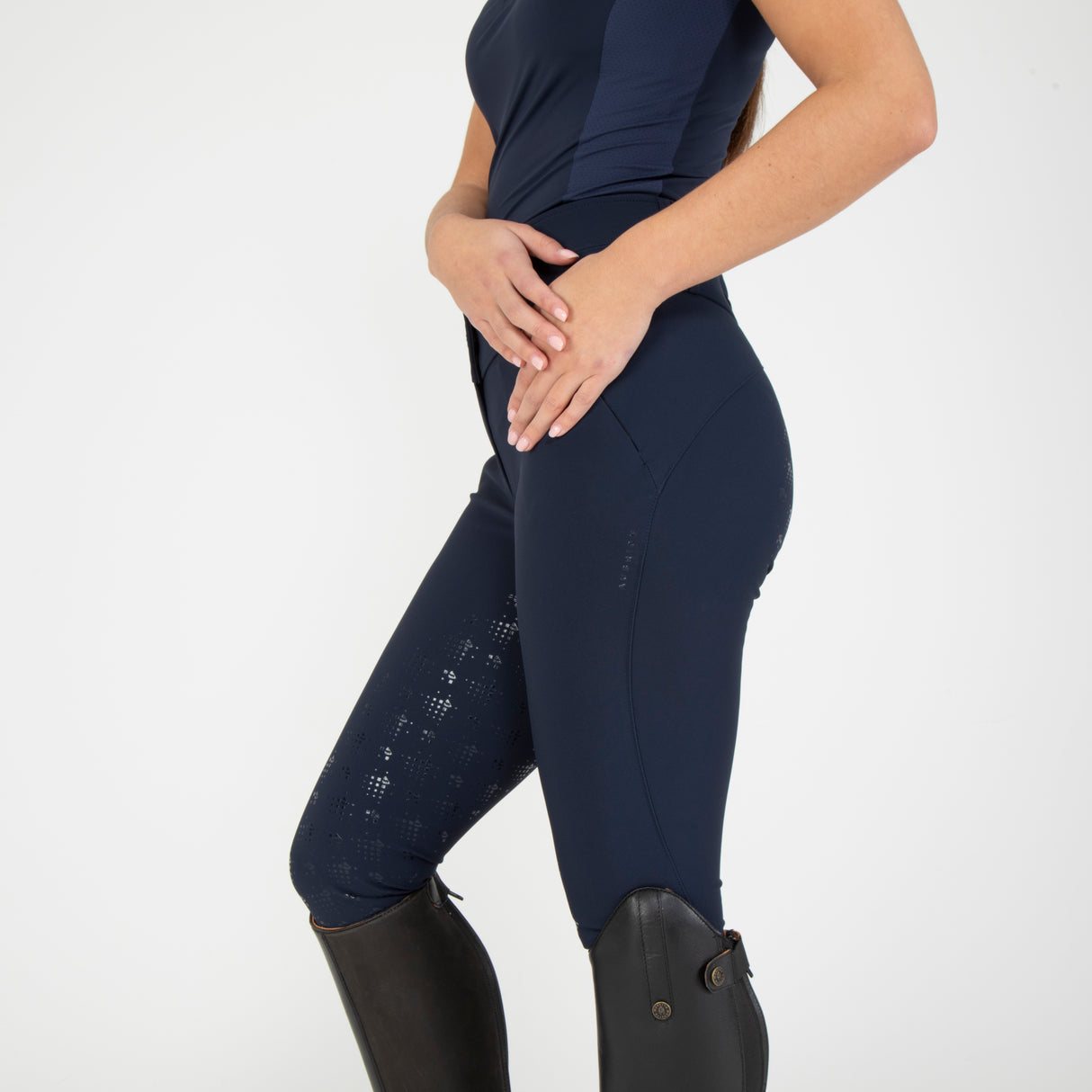 Shires Aubrion Optima MX Breeches #colour_navy