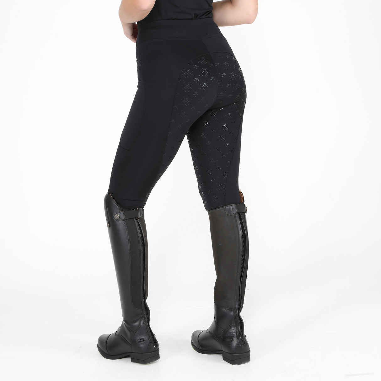 Shires Aubrion Optima GX Riding Tights #colour_black