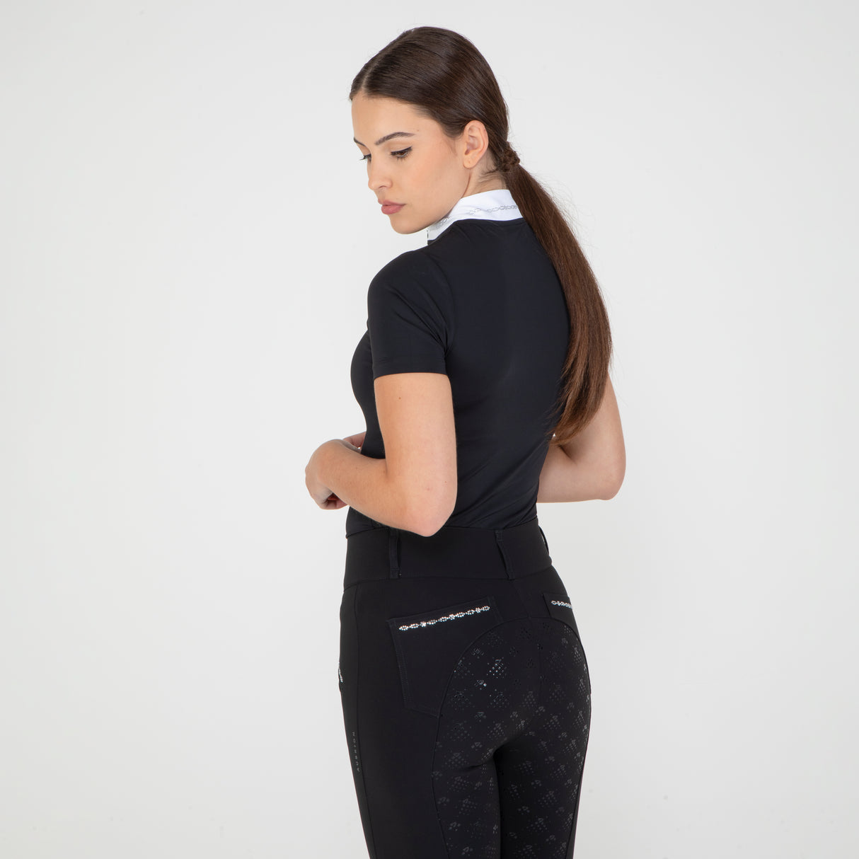 Shires Aubrion Optima LX Show Shirt #colour_black