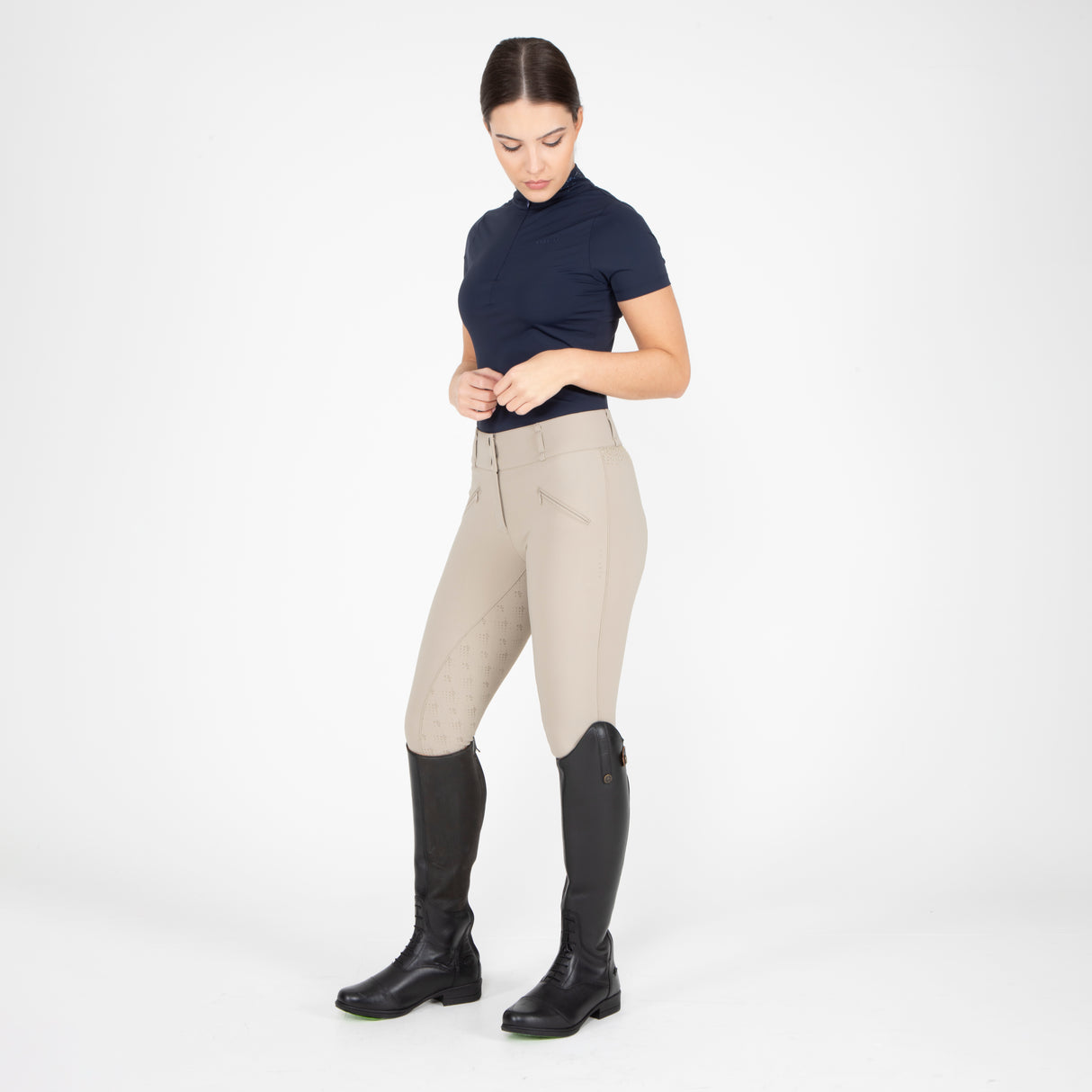 Shires Aubrion Optima GX Breeches #colour_beige