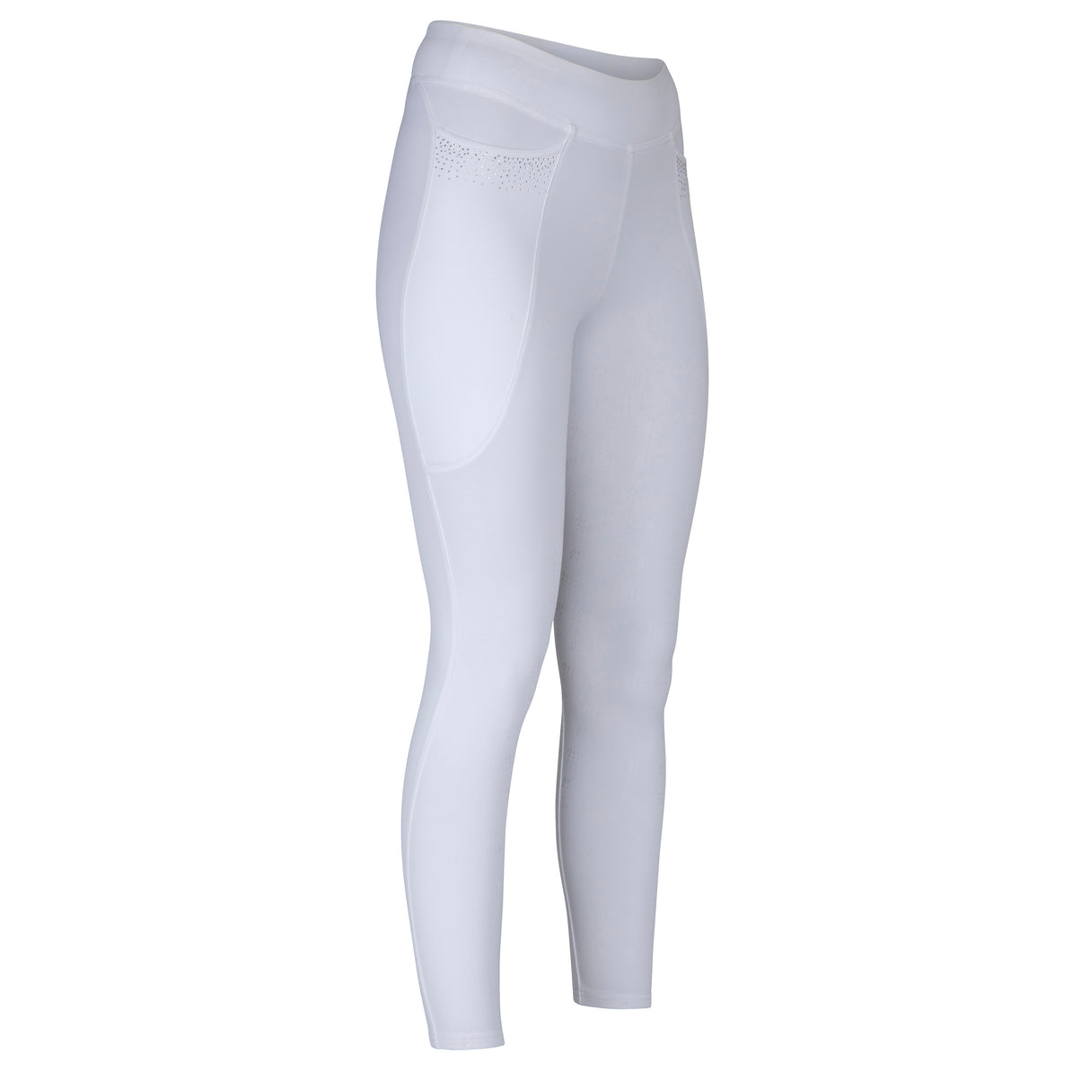 Shires Aubrion Optima GX Riding Tights #colour_white