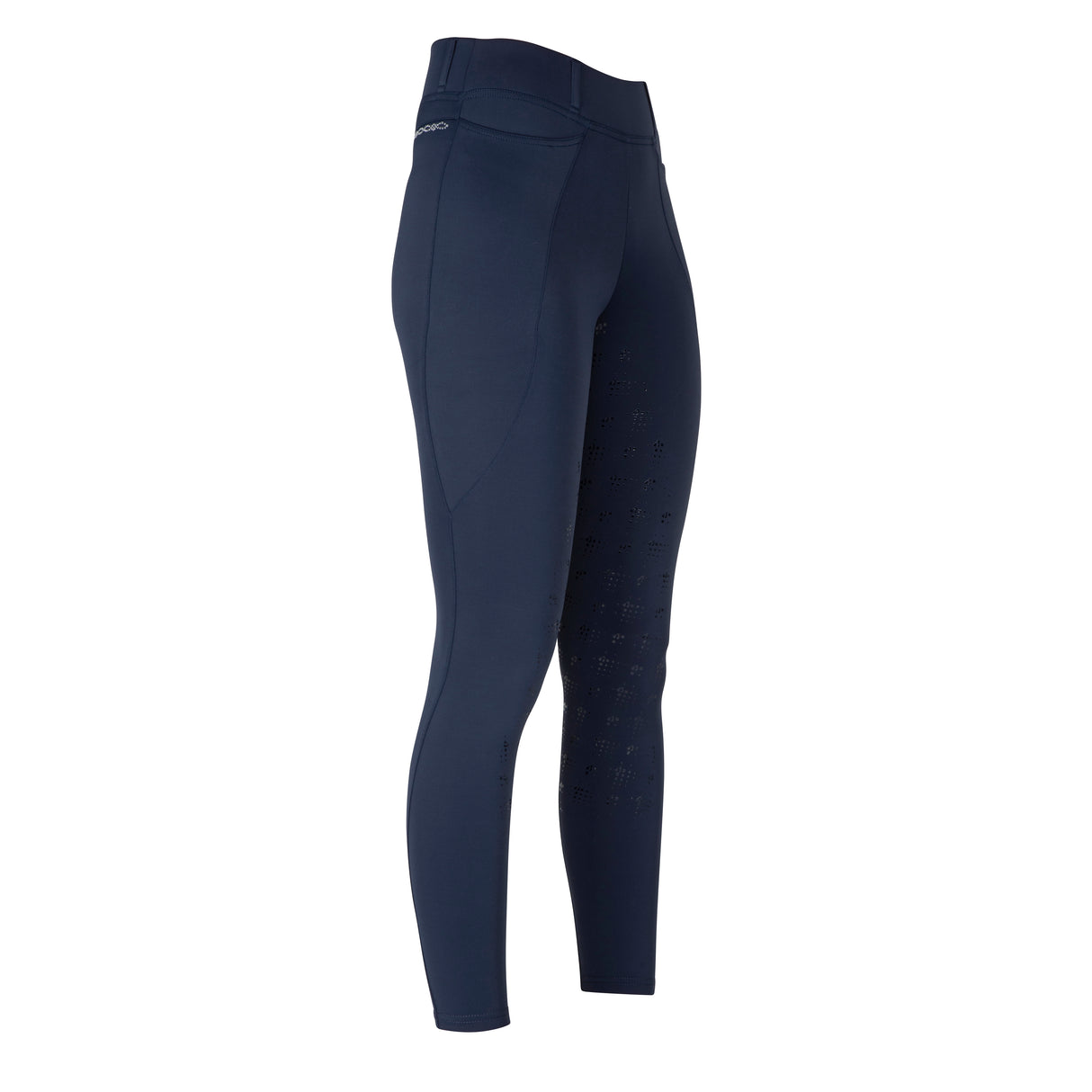 Shires Aubrion Optima LX Riding Tights #colour_navy
