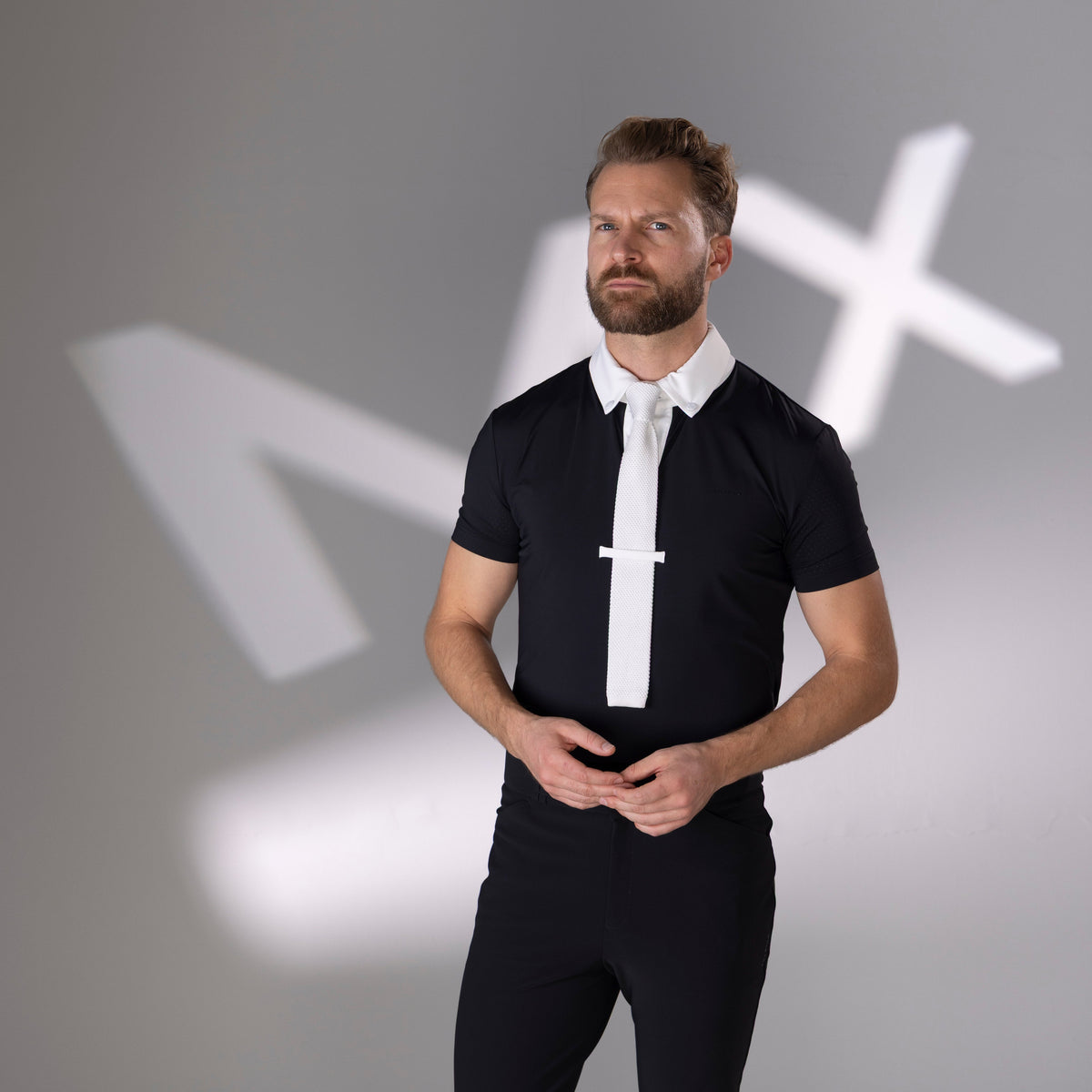 Shires Aubrion Optima MX Button Show Shirt - Mens