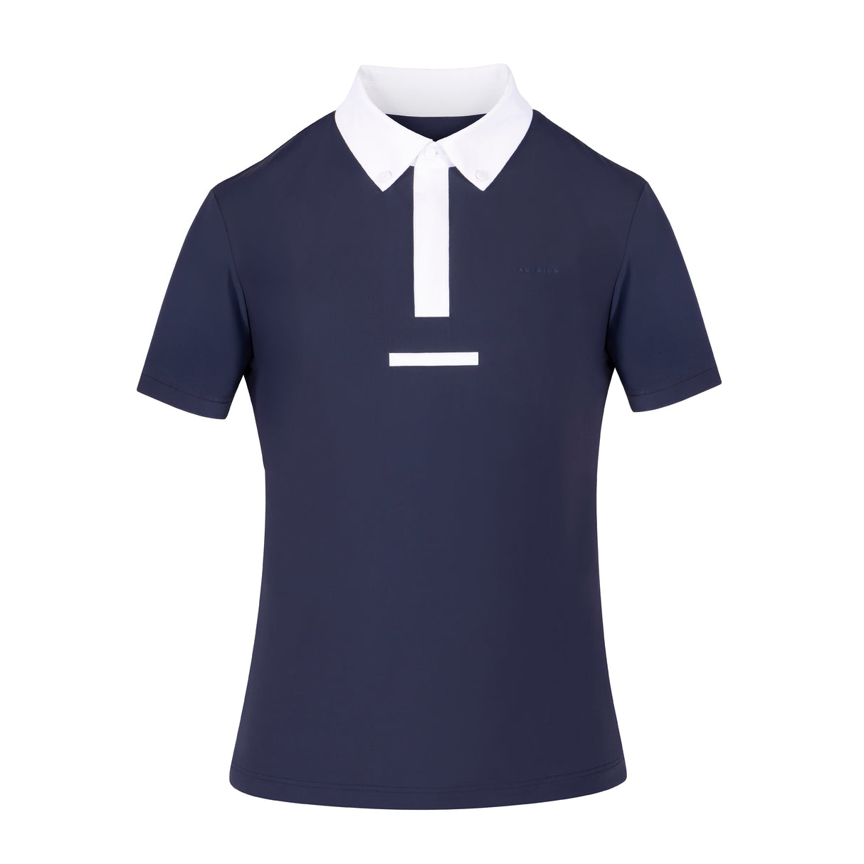 Shires Aubrion Optima MX Button Show Shirt - Mens #colour_navy