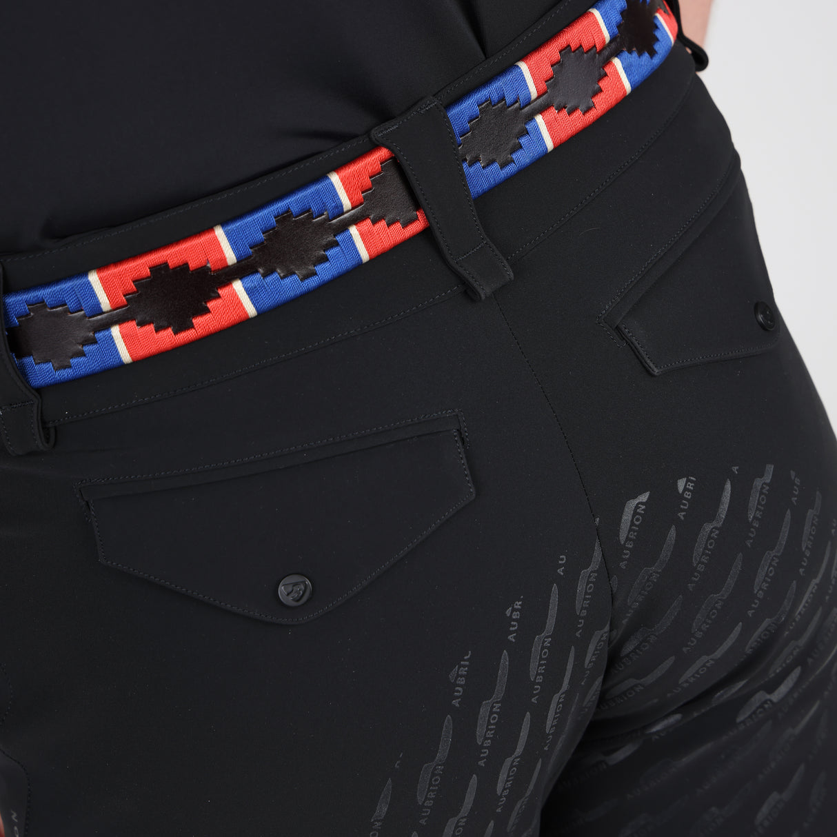 Shires Aubrion Optima MX-FG Breeches - Mens #colour_black