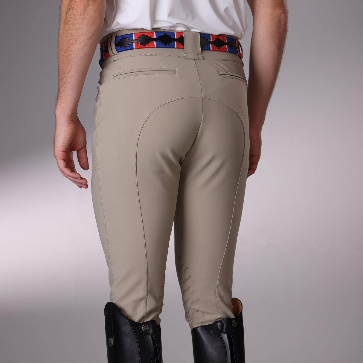 Shires Aubrion Optima MX-KG Breeches - Mens #colour_beige