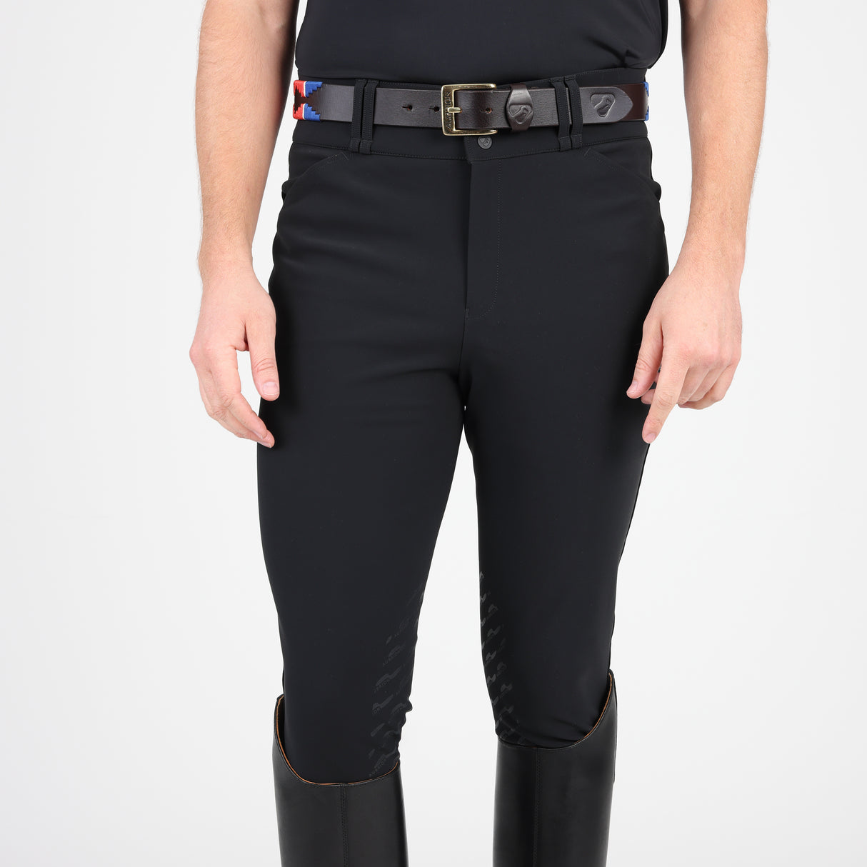 Shires Aubrion Optima MX-KG Breeches - Mens #colour_black