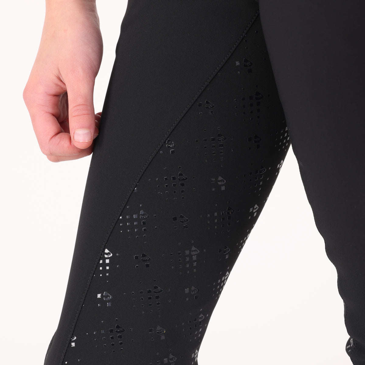 Shires Aubrion Optima LX Breeches - Young Rider #colour_black