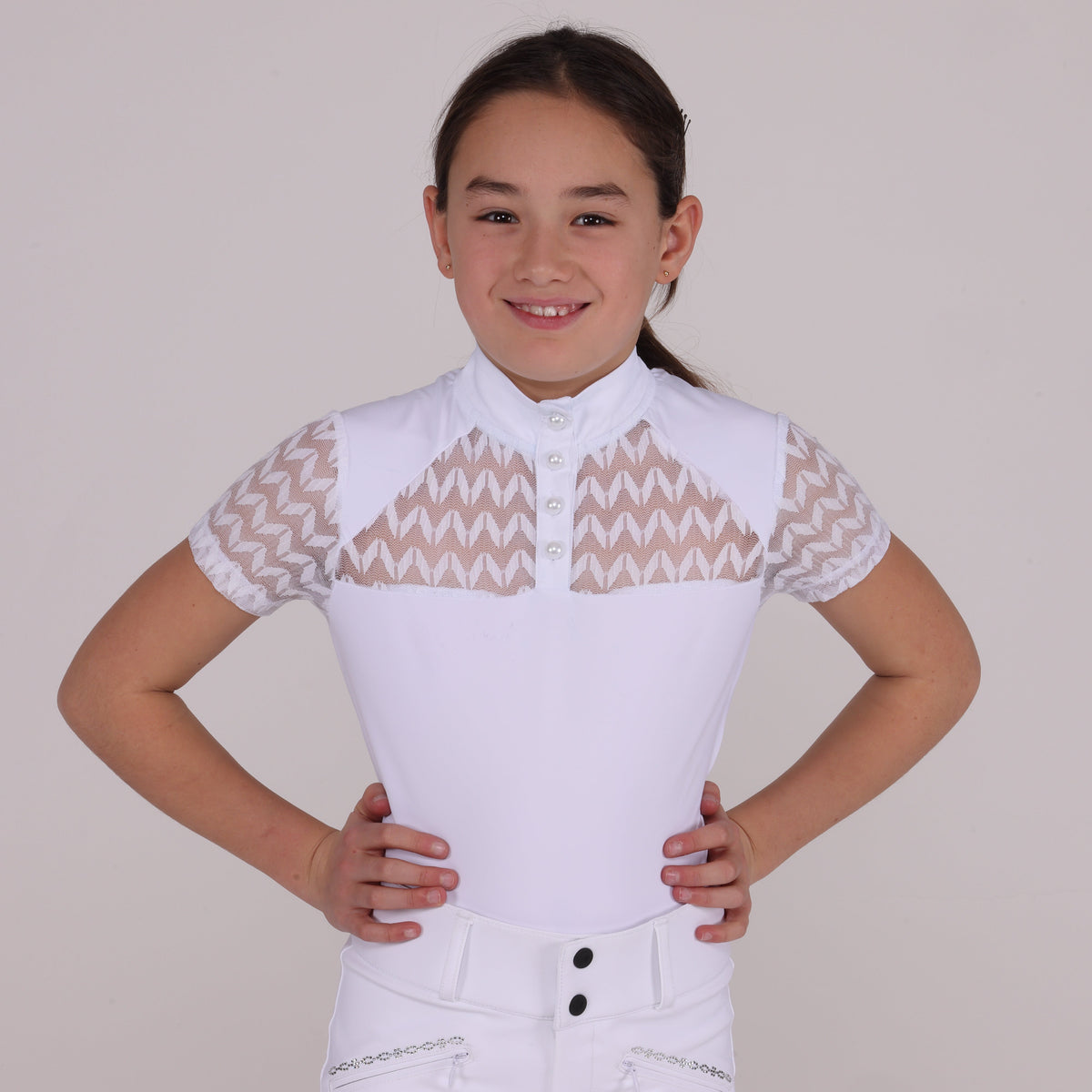 Shires Aubrion Optima VX Show Shirt - Young Rider