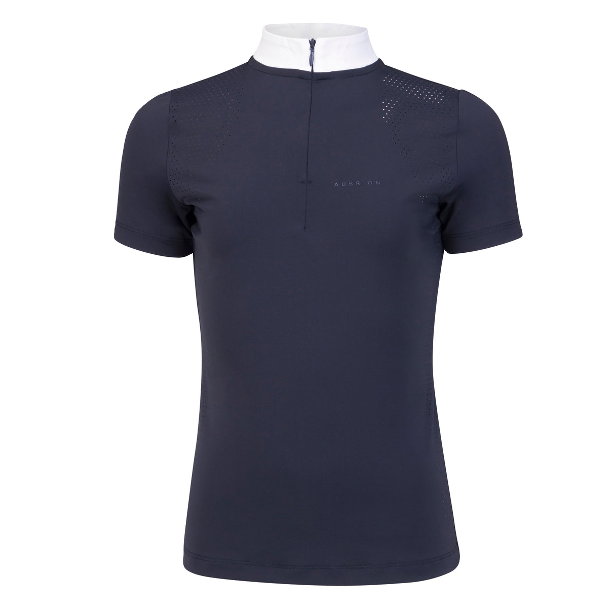 Shires Aubrion Optima QX Show Shirt - Young Rider #colour_navy