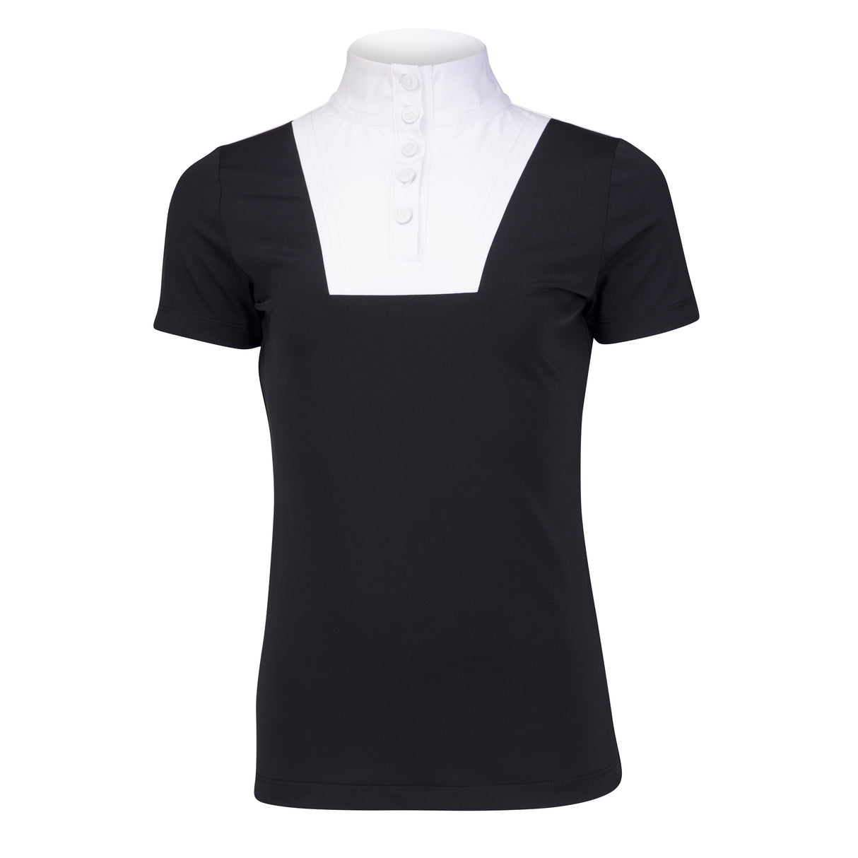 Shires Aubrion Optima MX Show Shirt - Young Rider #colour_black