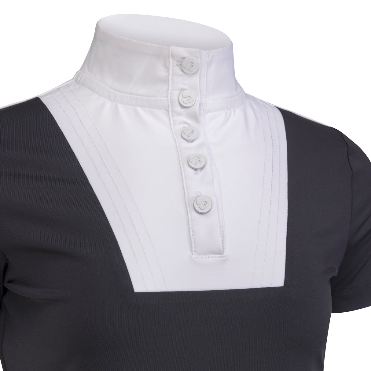 Shires Aubrion Optima MX Show Shirt - Young Rider #colour_black
