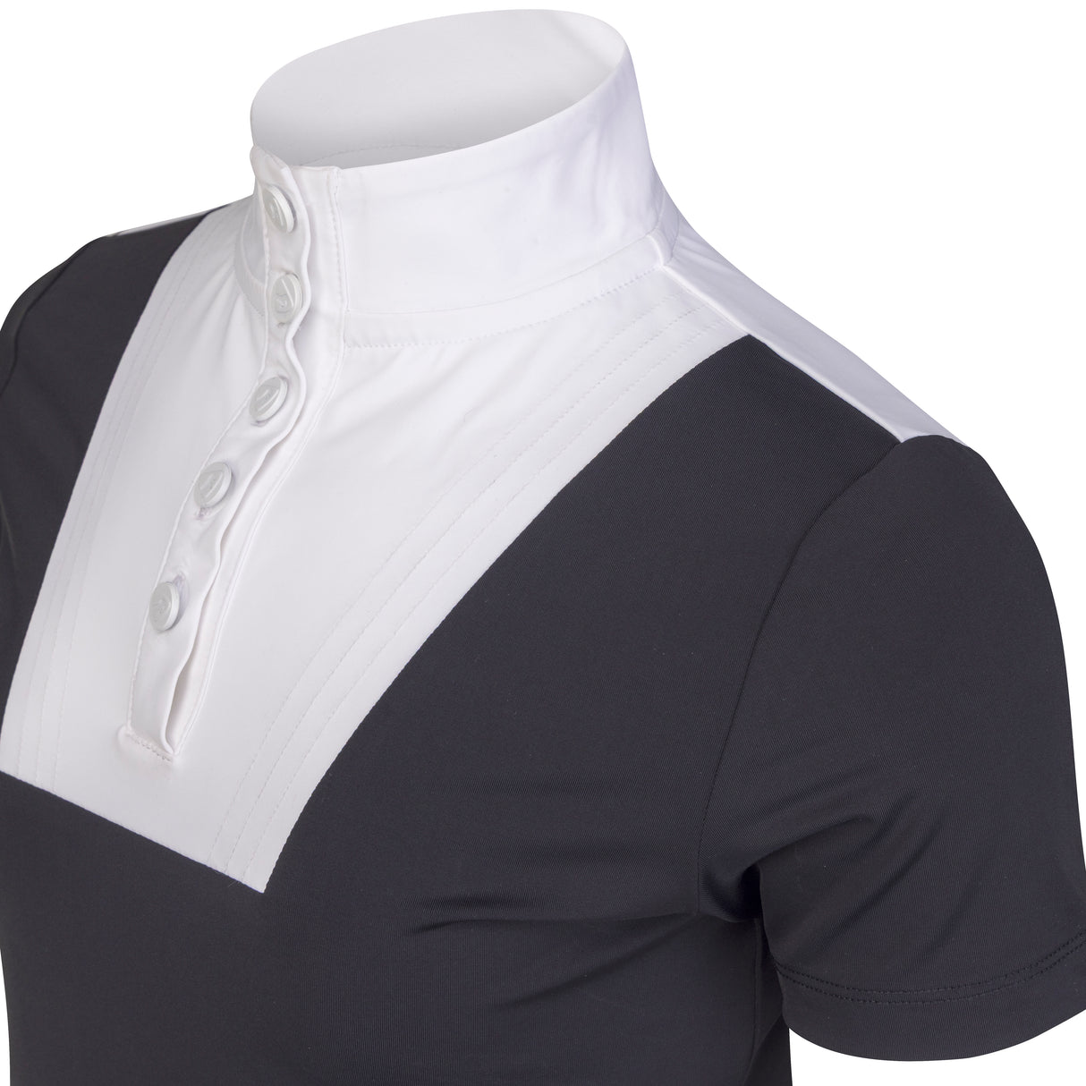 Shires Aubrion Optima MX Show Shirt - Young Rider #colour_black