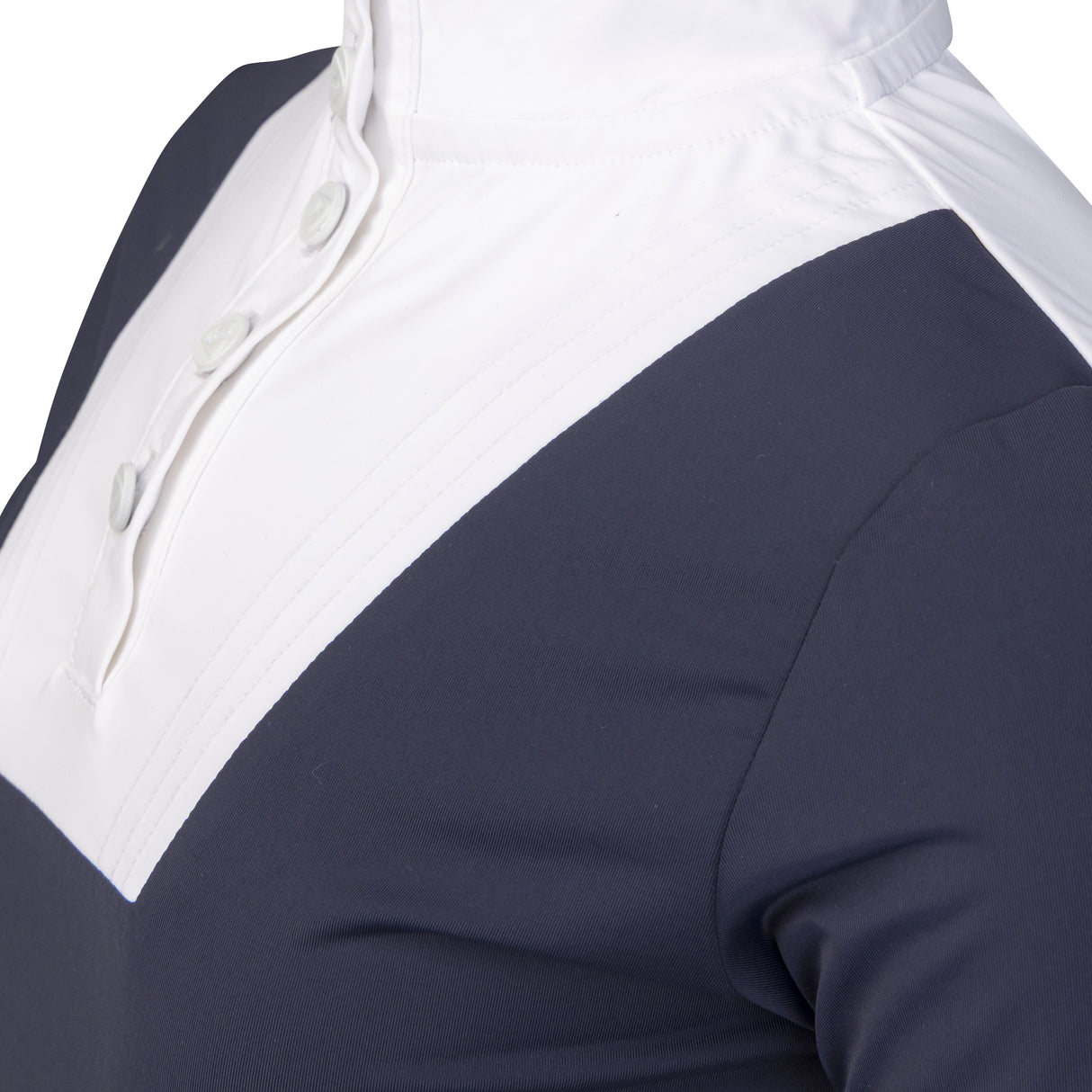 Shires Aubrion Optima MX Show Shirt - Young Rider #colour_navy
