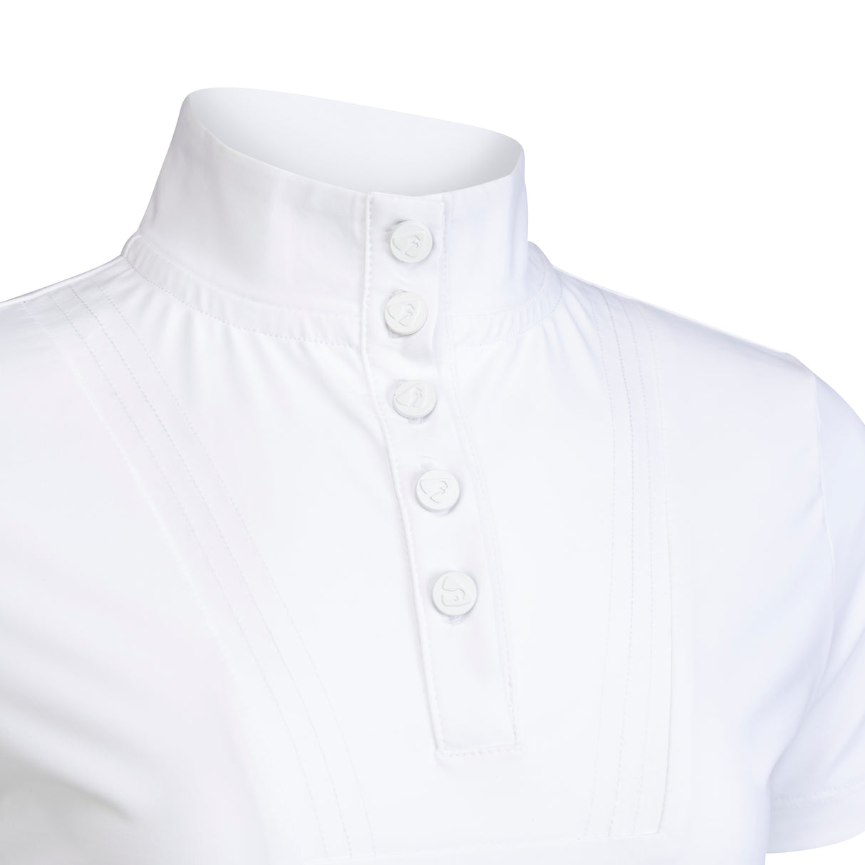 Shires Aubrion Optima MX Show Shirt - Young Rider #colour_white