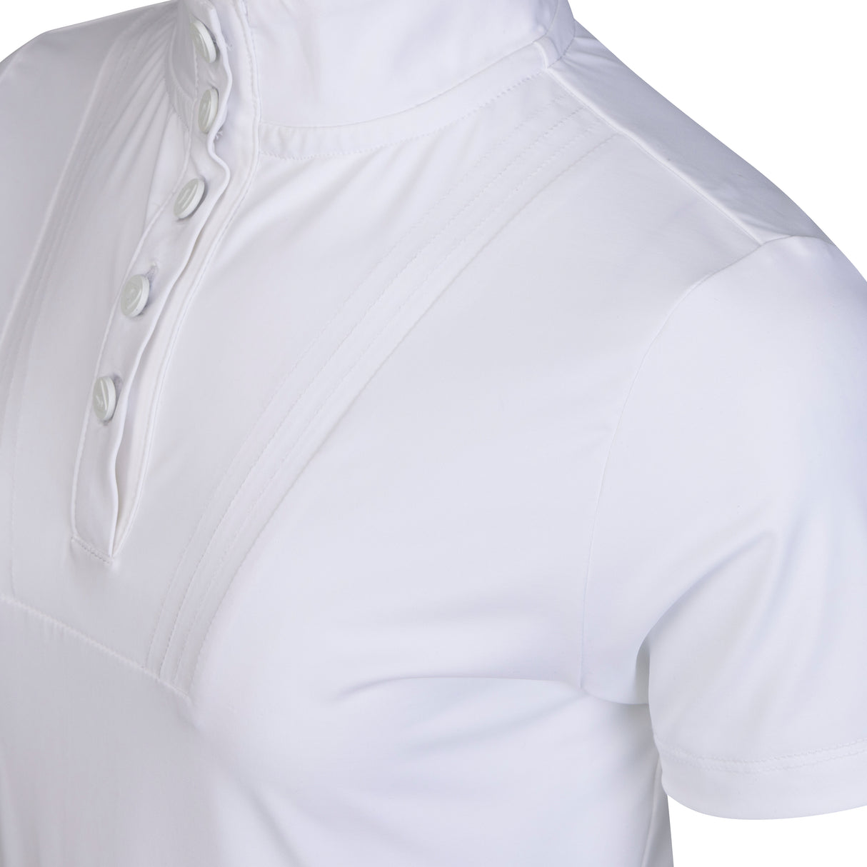 Shires Aubrion Optima MX Show Shirt - Young Rider #colour_white