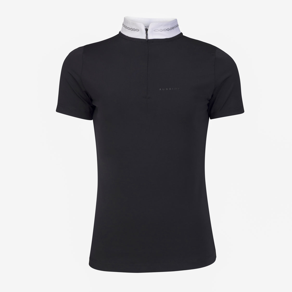 Shires Aubrion Optima LX Show Shirt - Young Rider #colour_black