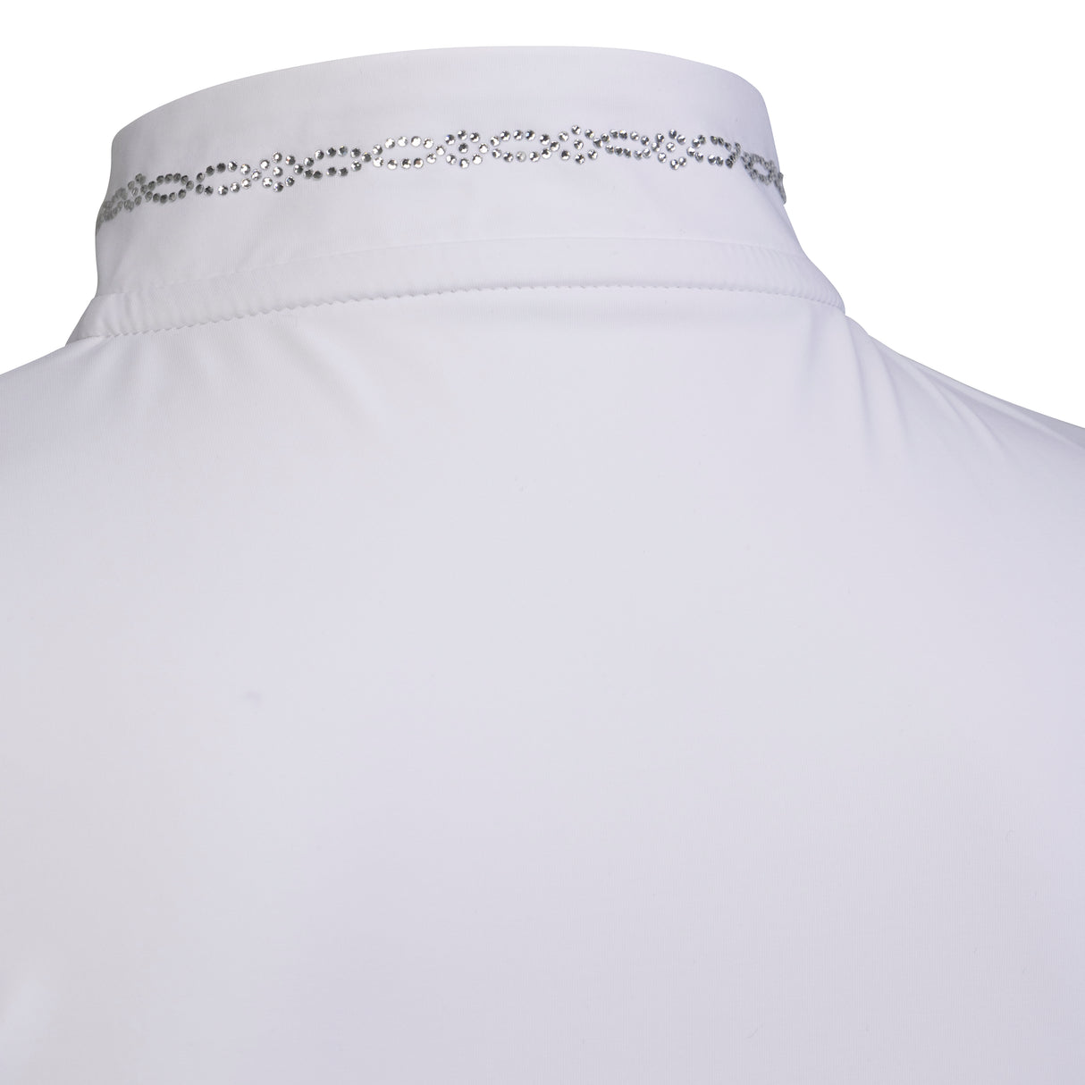Shires Aubrion Optima LX Show Shirt - Young Rider #colour_white