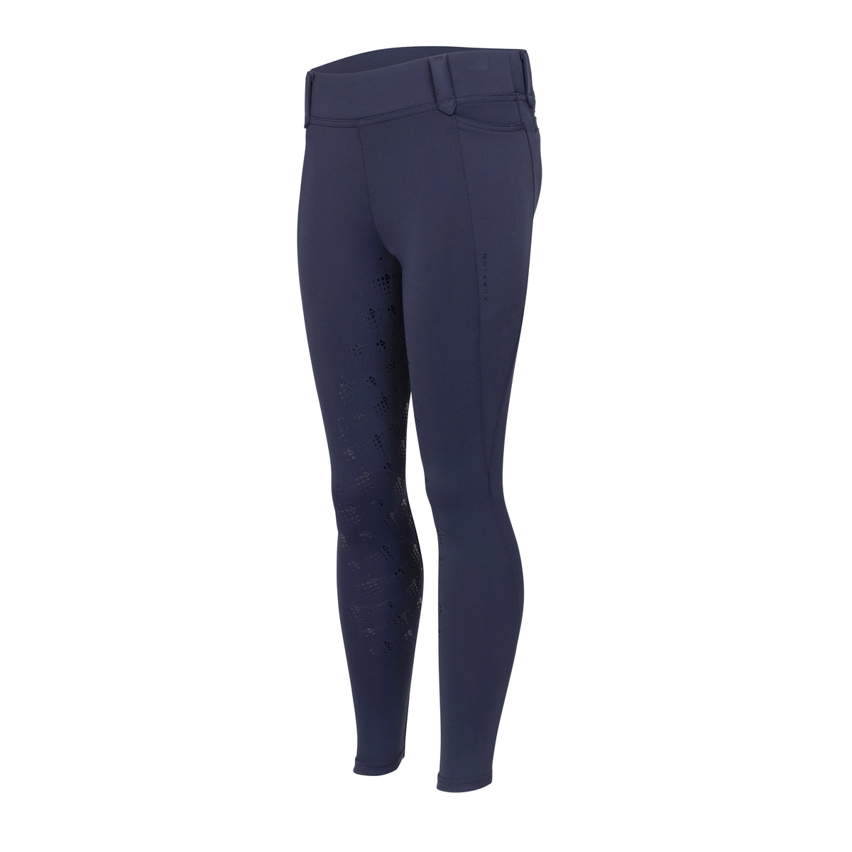 Shires Aubrion Optima MX Riding Tights - Young Rider #colour_navy