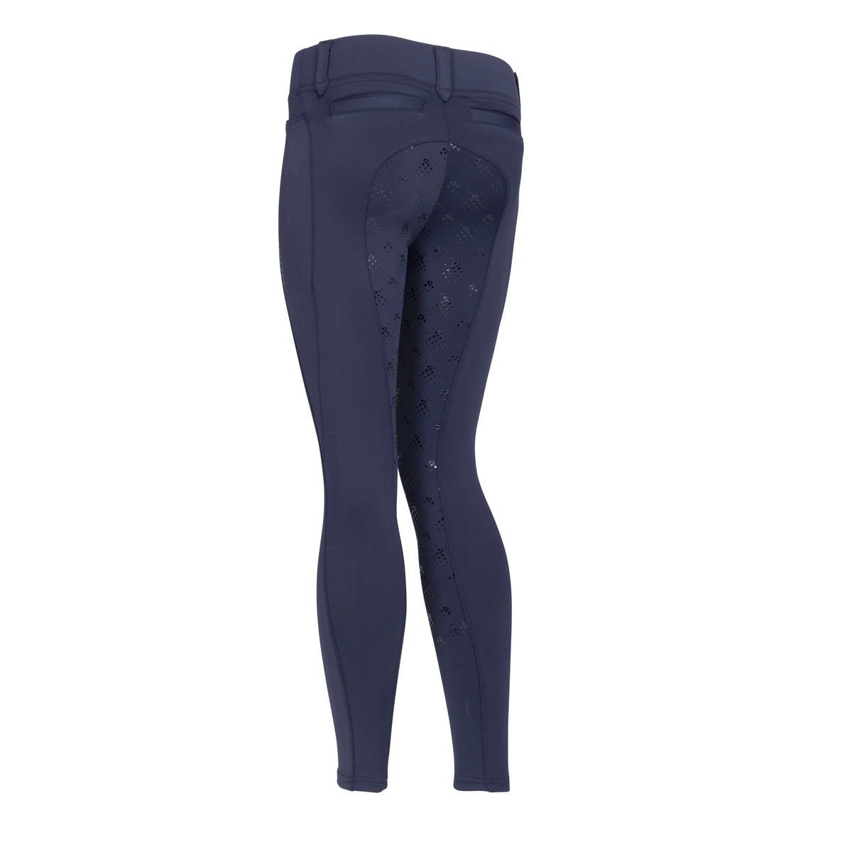 Shires Aubrion Optima MX Riding Tights - Young Rider #colour_navy