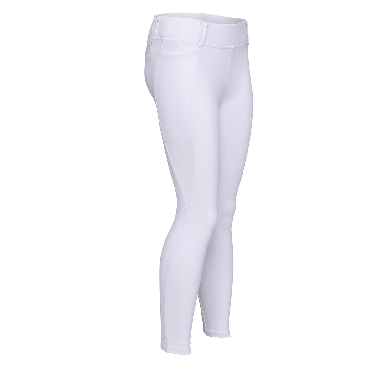 Shires Aubrion Optima MX Riding Tights - Young Rider #colour_white