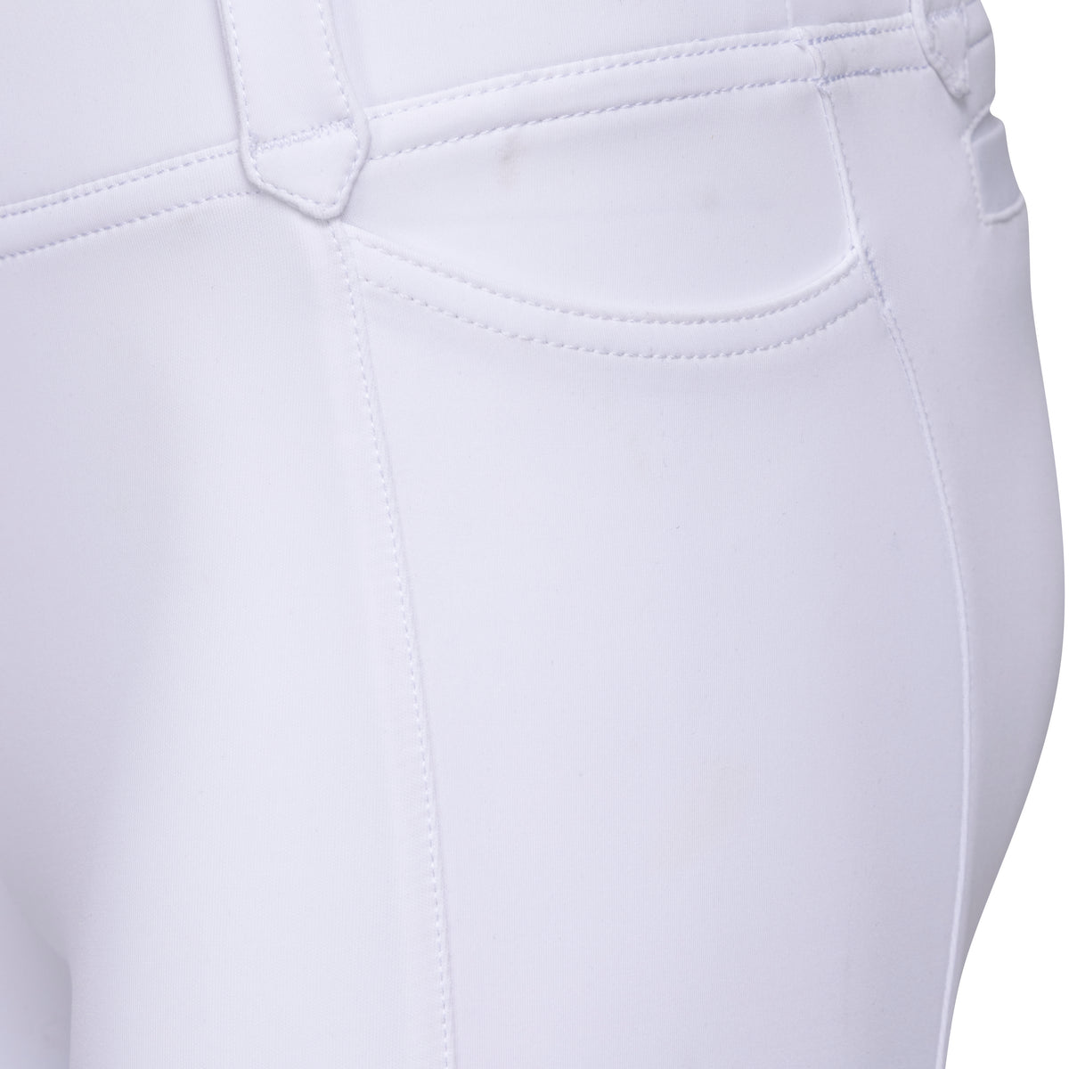 Shires Aubrion Optima MX Riding Tights - Young Rider #colour_white