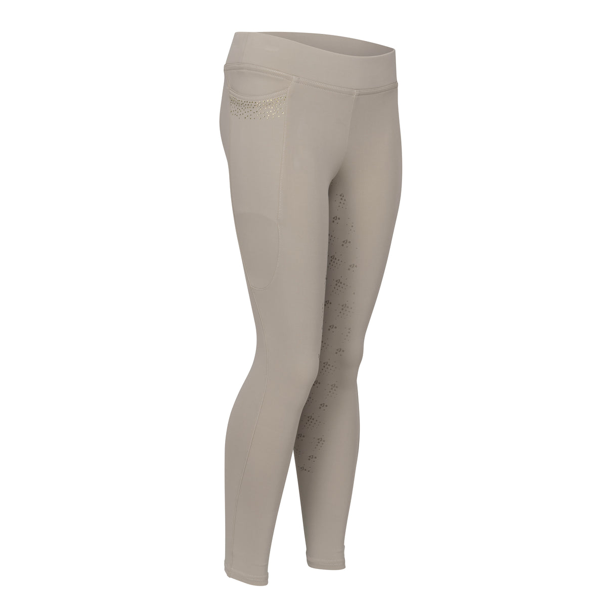 Shires Aubrion Optima GX Riding Tights - Young Rider #colour_beige