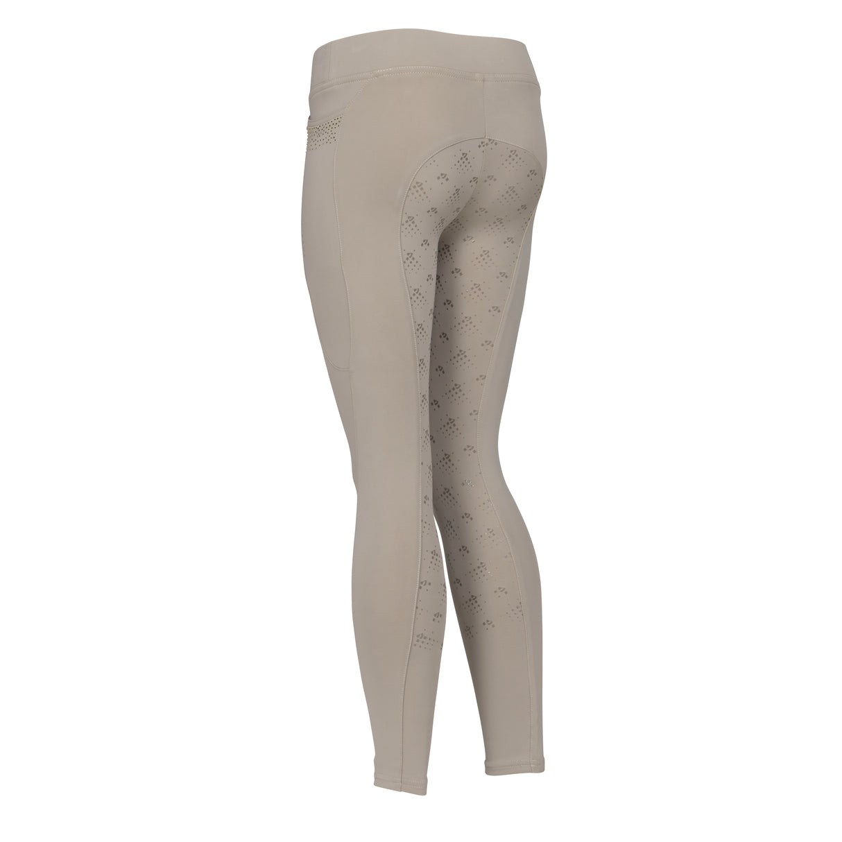 Shires Aubrion Optima GX Riding Tights - Young Rider #colour_beige