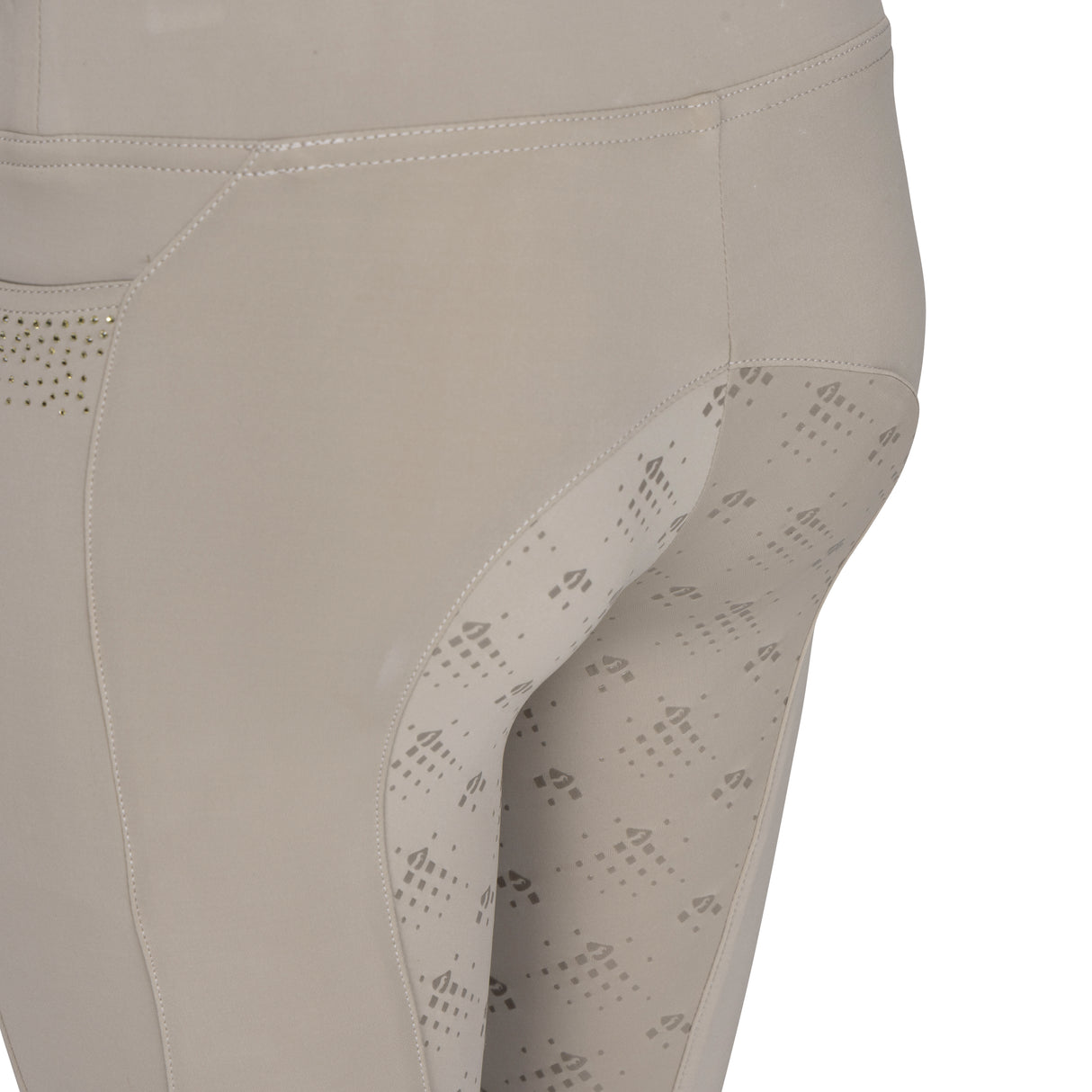 Shires Aubrion Optima GX Riding Tights - Young Rider #colour_beige