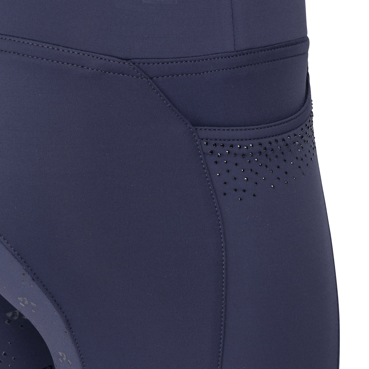 Shires Aubrion Optima GX Riding Tights - Young Rider #colour_navy