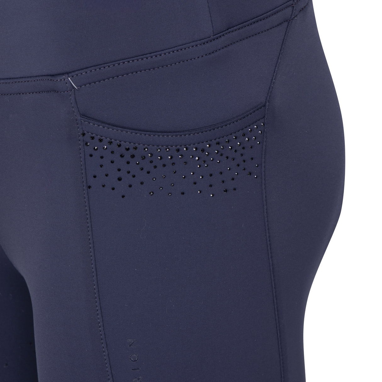 Shires Aubrion Optima GX Riding Tights - Young Rider #colour_navy