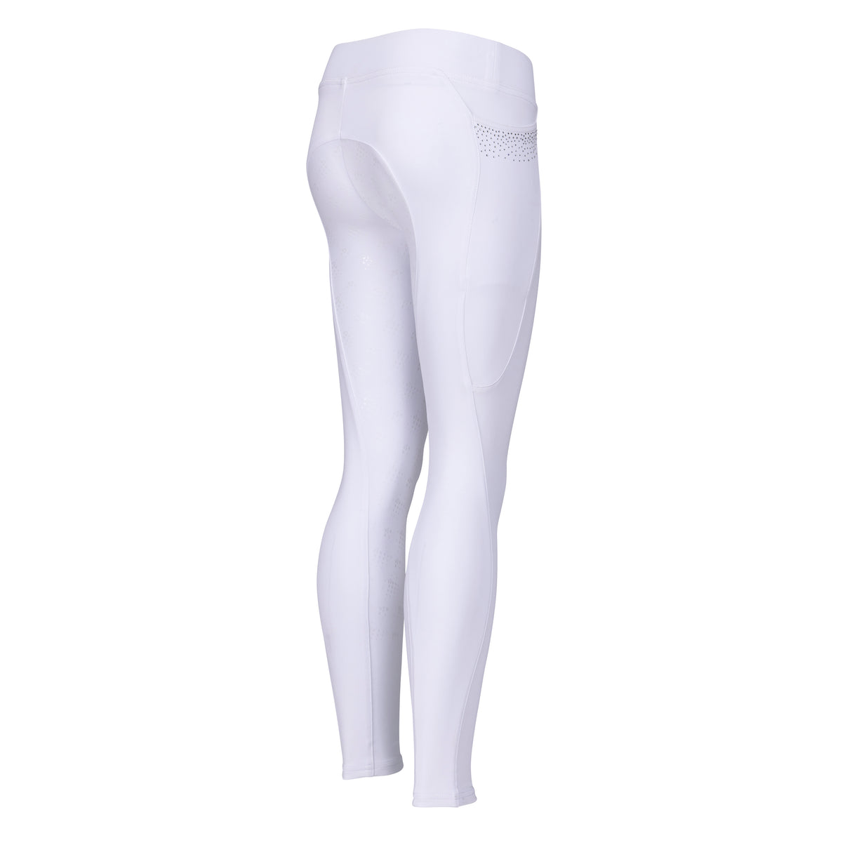 Shires Aubrion Optima GX Riding Tights - Young Rider #colour_white